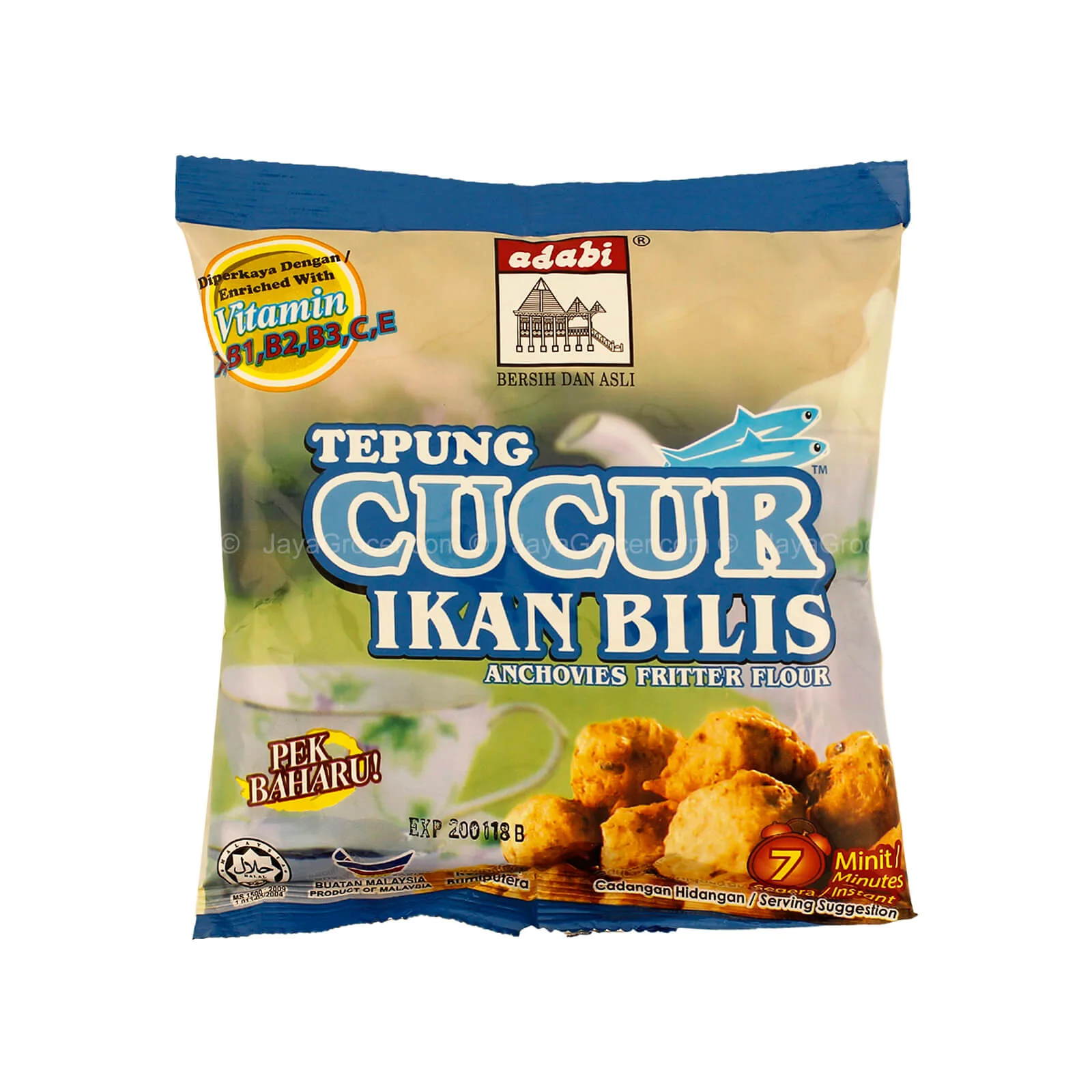 Adabi Tepung Cucur Ikan Bilis (Anchovy Fritter Flour Mix) 200g - Image 2