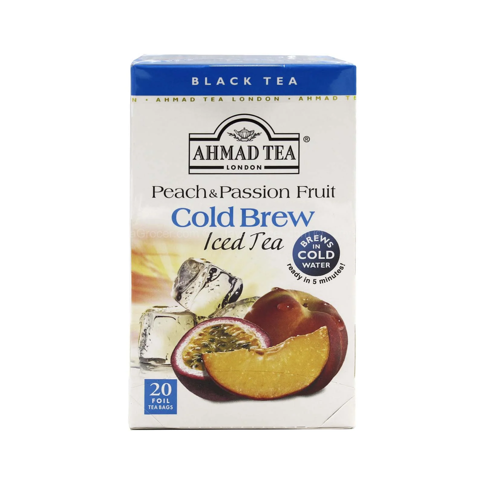 Ahmad Tea Peach & Passion Fruit Cold Brew Iced Tea 42g - Image 2