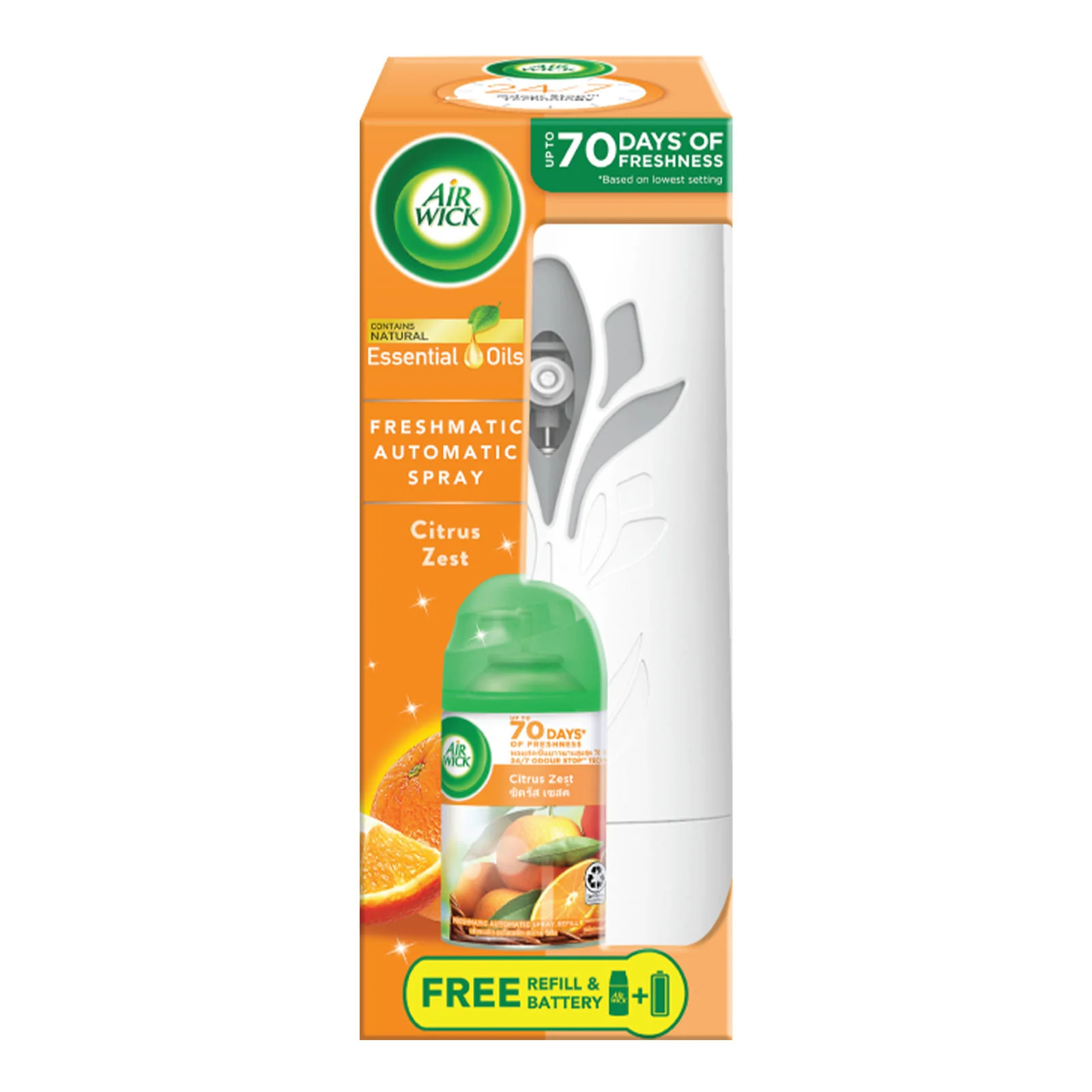 Air Wick Freshmatic Complete Starter Citrus 250ml - Image 2