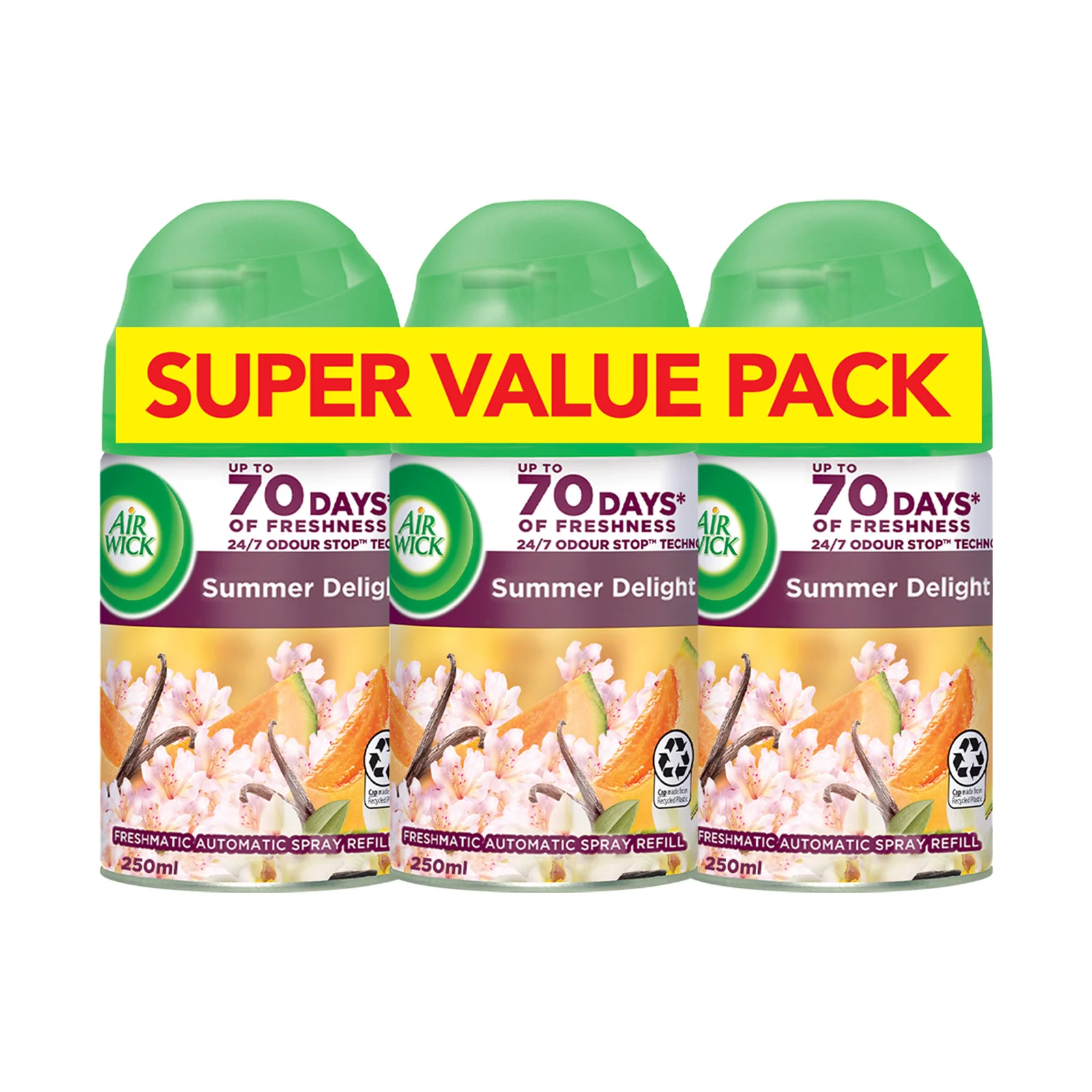 Air Wick Freshmatic Refills 2+1 Summer Delights 250ml - Image 2