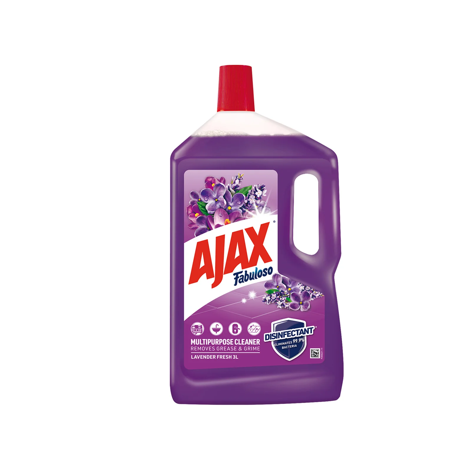 Ajax Fabuloso Lavender Fresh Multi Purpose Cleaner 3L - Image 2