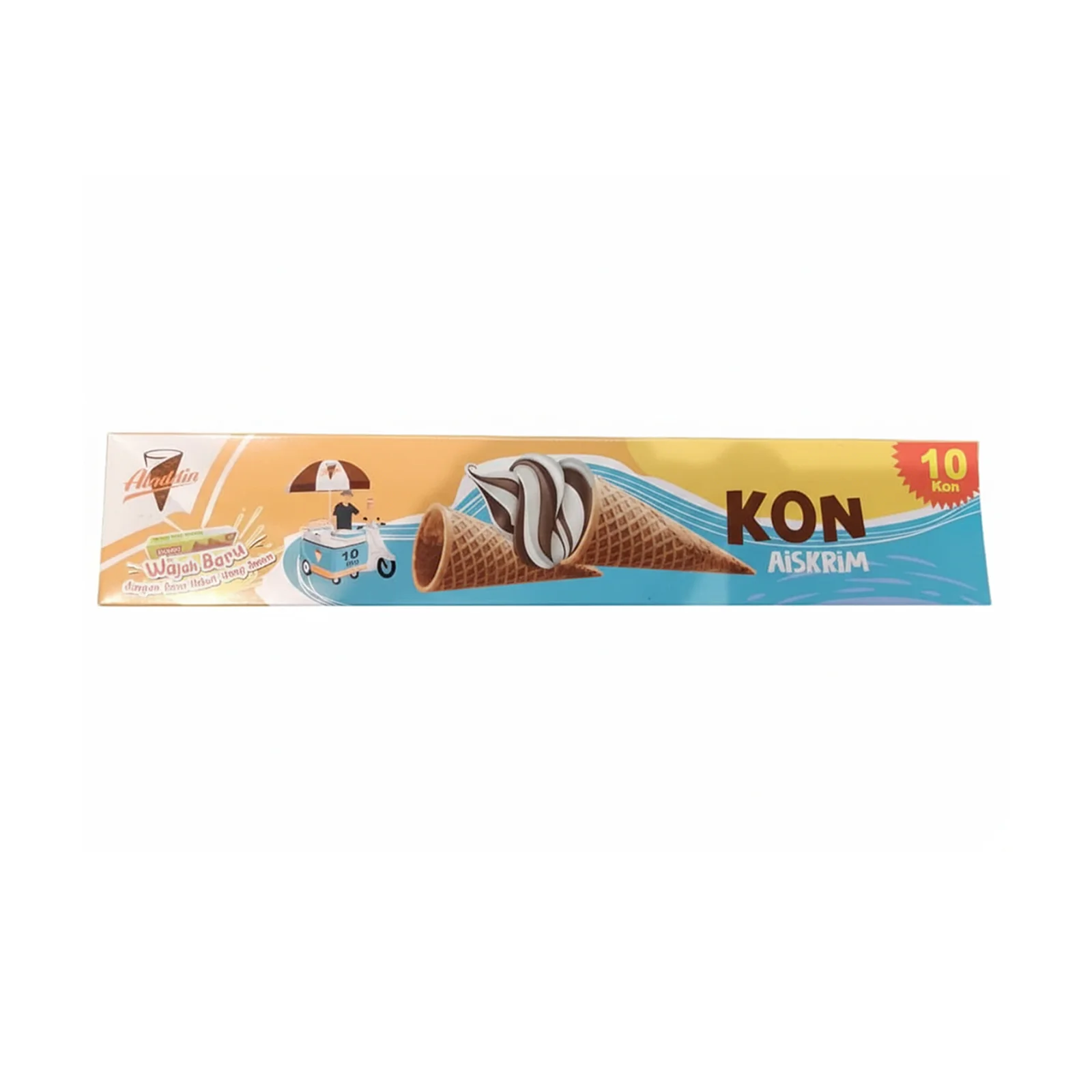Aladdin Cream Sugar Ice Cream Cone 10pcs/pack - Image 2