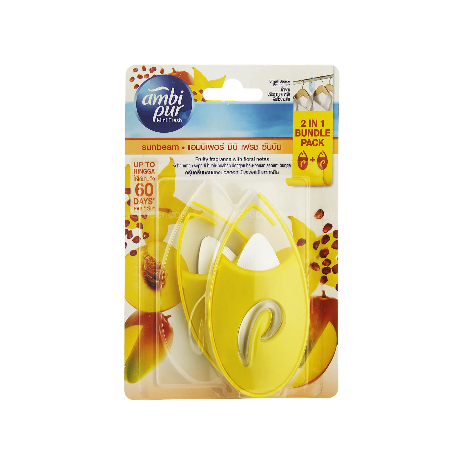 Ambi Pur Small Space Freshener Sunbeam Fresh 4.5ml x 2 - Image 2
