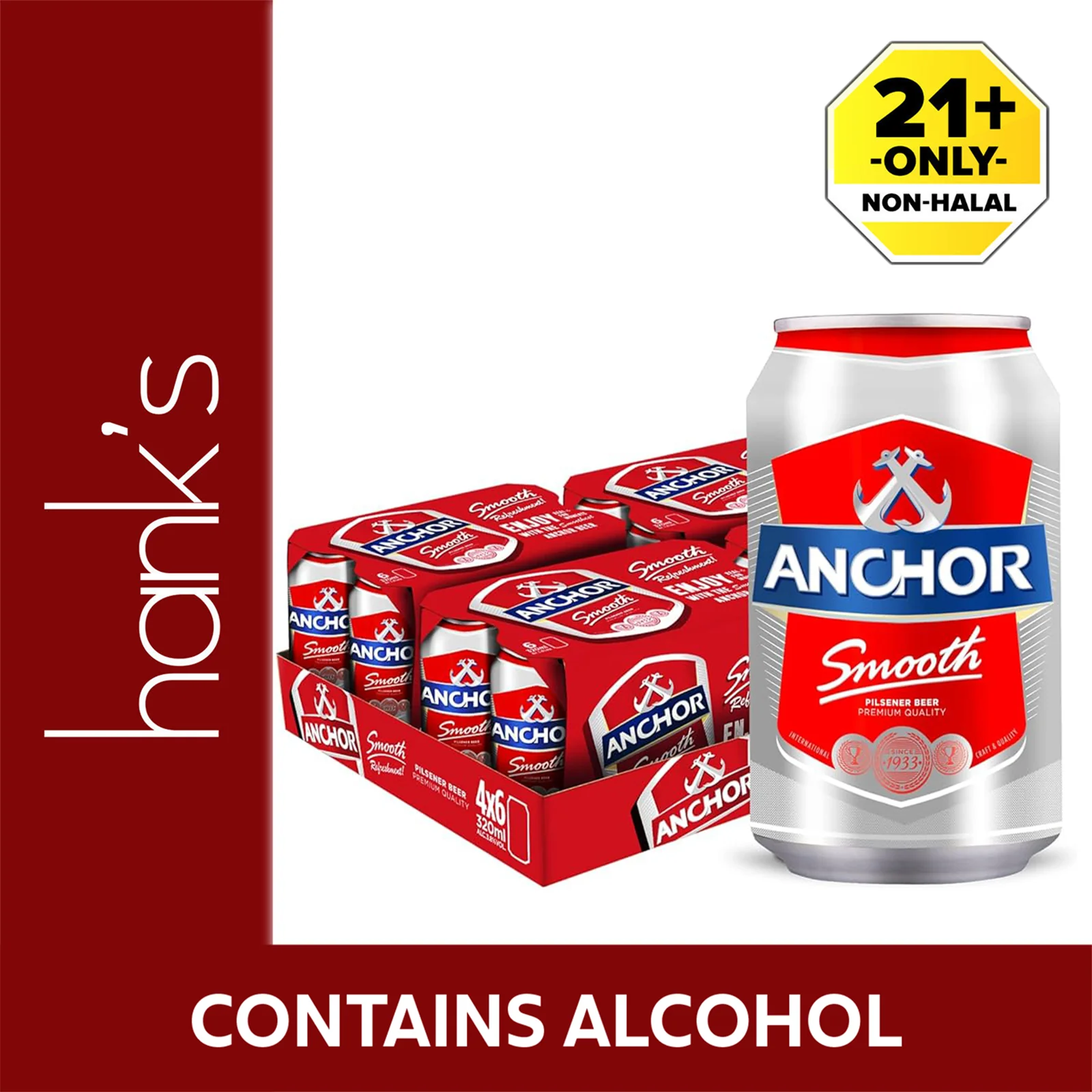 Anchor Smooth Beer (Can) 320ml - Image 3