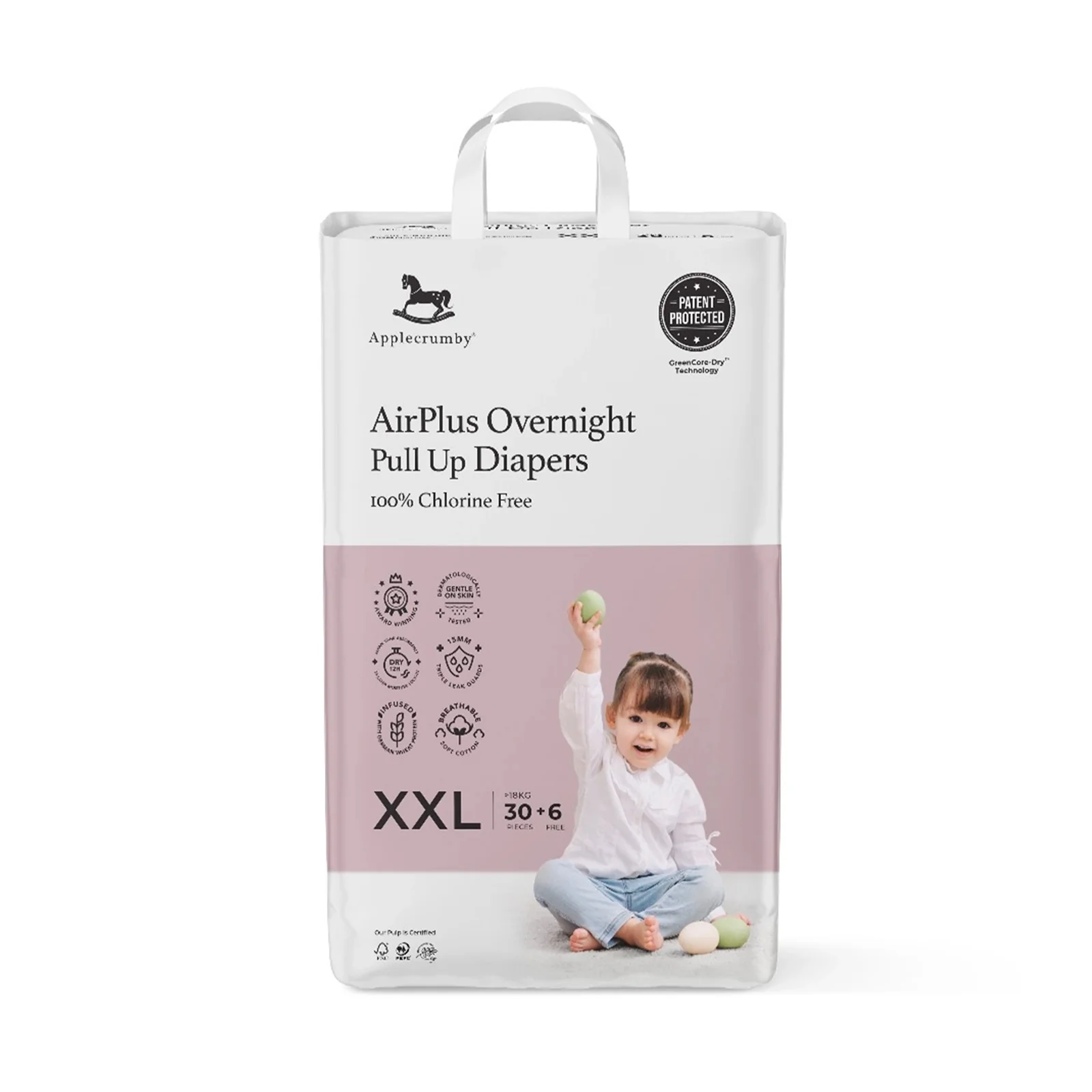 Applecrumby Airplus Overnight Diapers (Extra Extra Large) 30pcs/pack