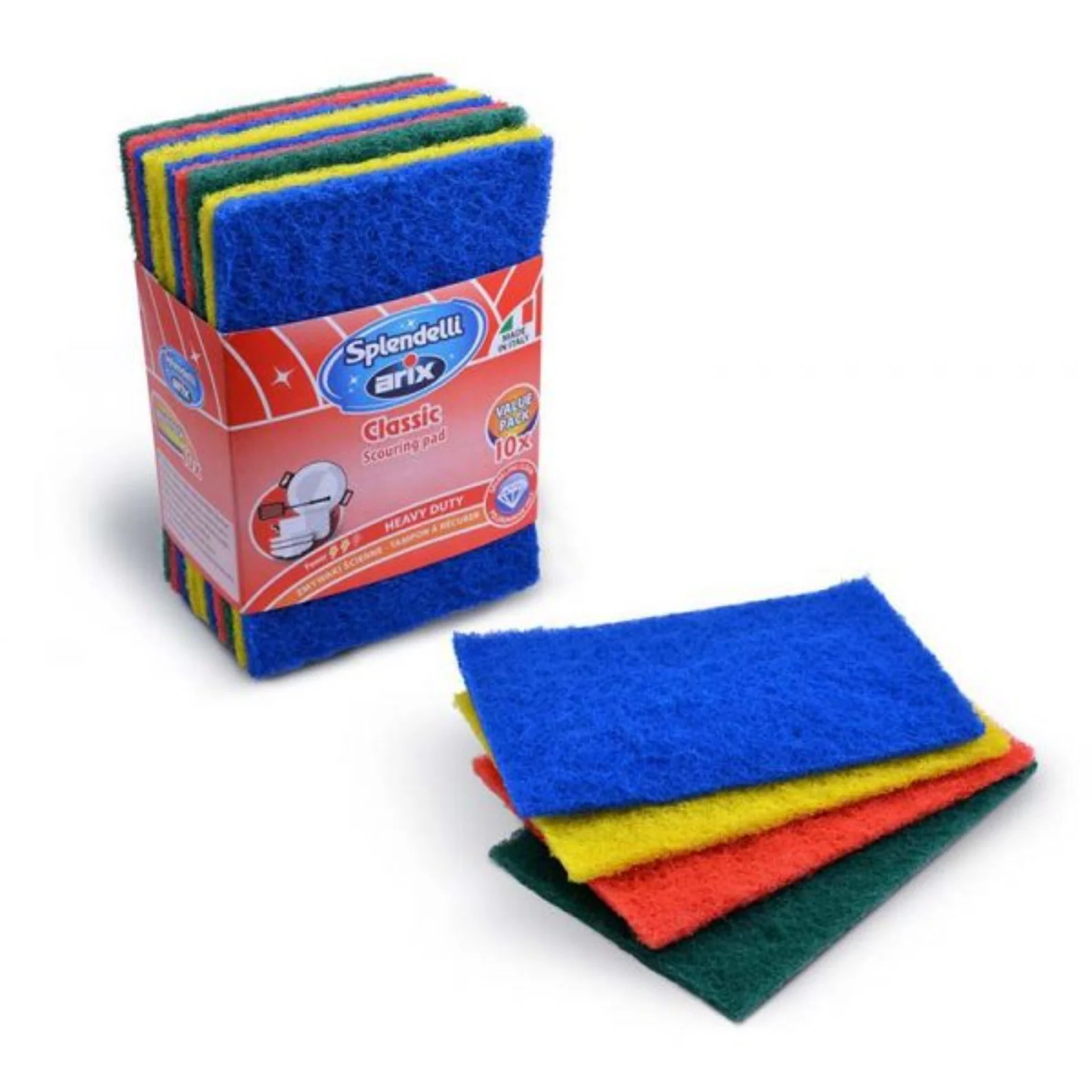 Arix Colourful Scouring Pad 10pcs/pack - Image 2