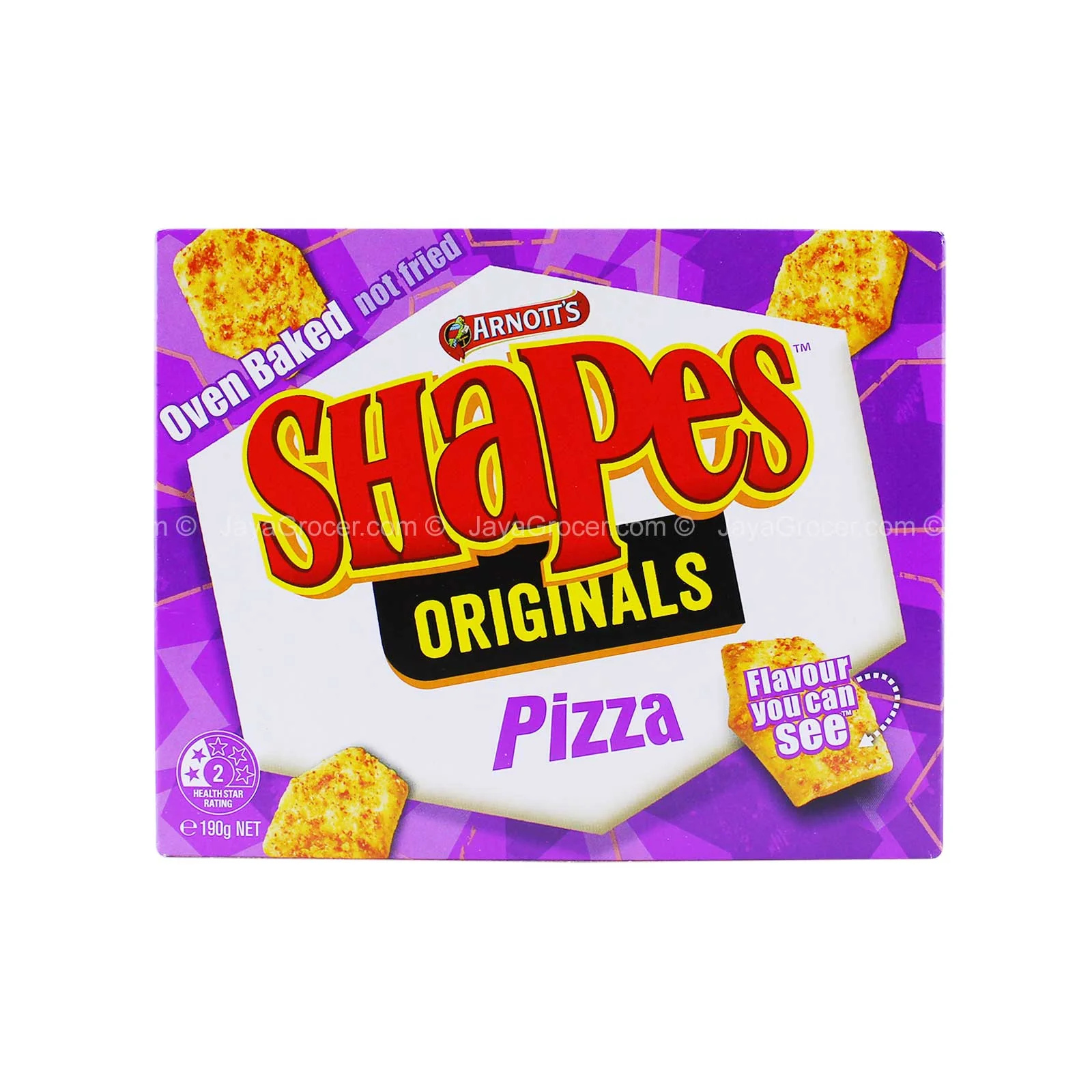 Arnotts Shapes Originals Pizza Flavour Biscuits 190g - Image 2