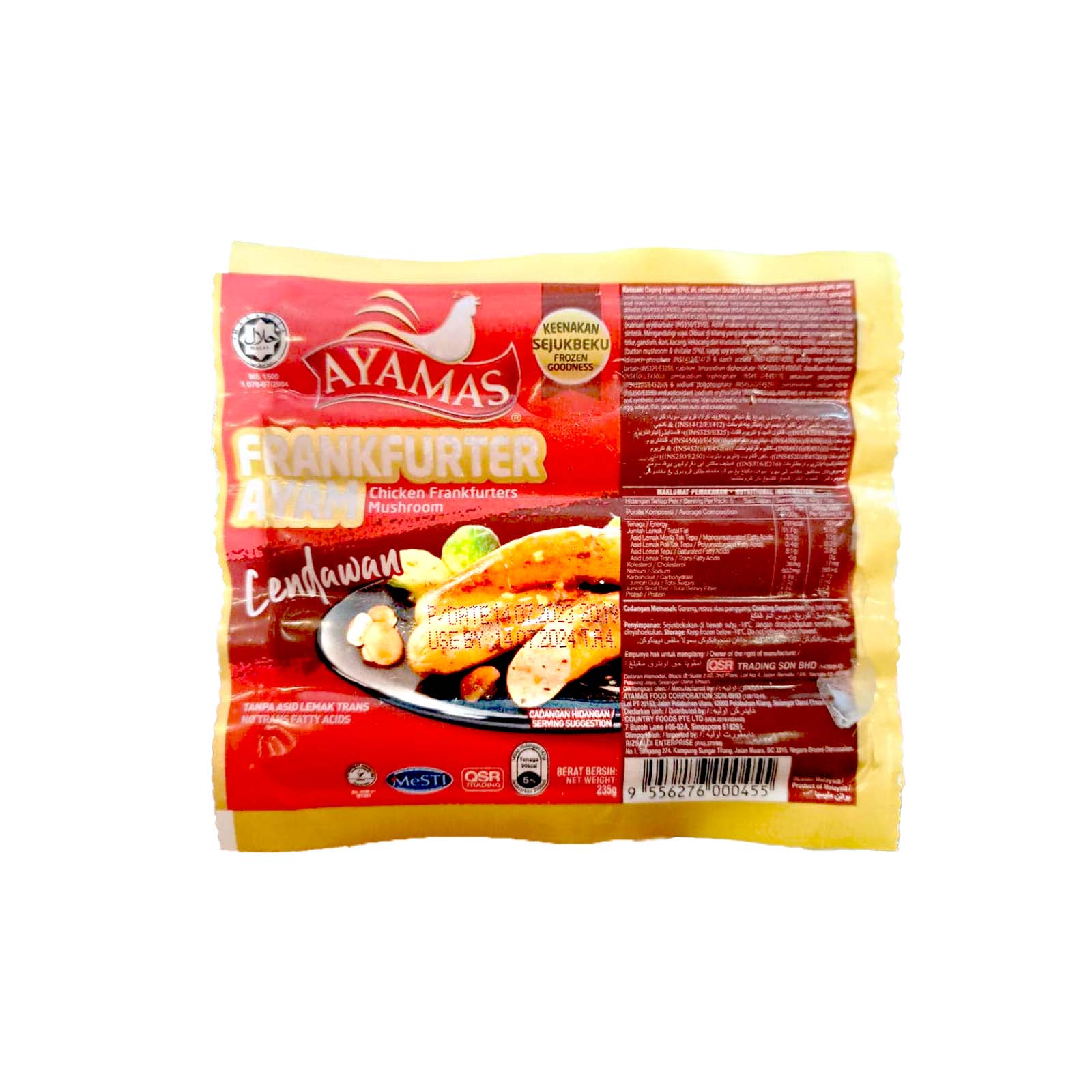 Ayamas Premium Mushroom Chicken Frankfurters 235g - Image 2