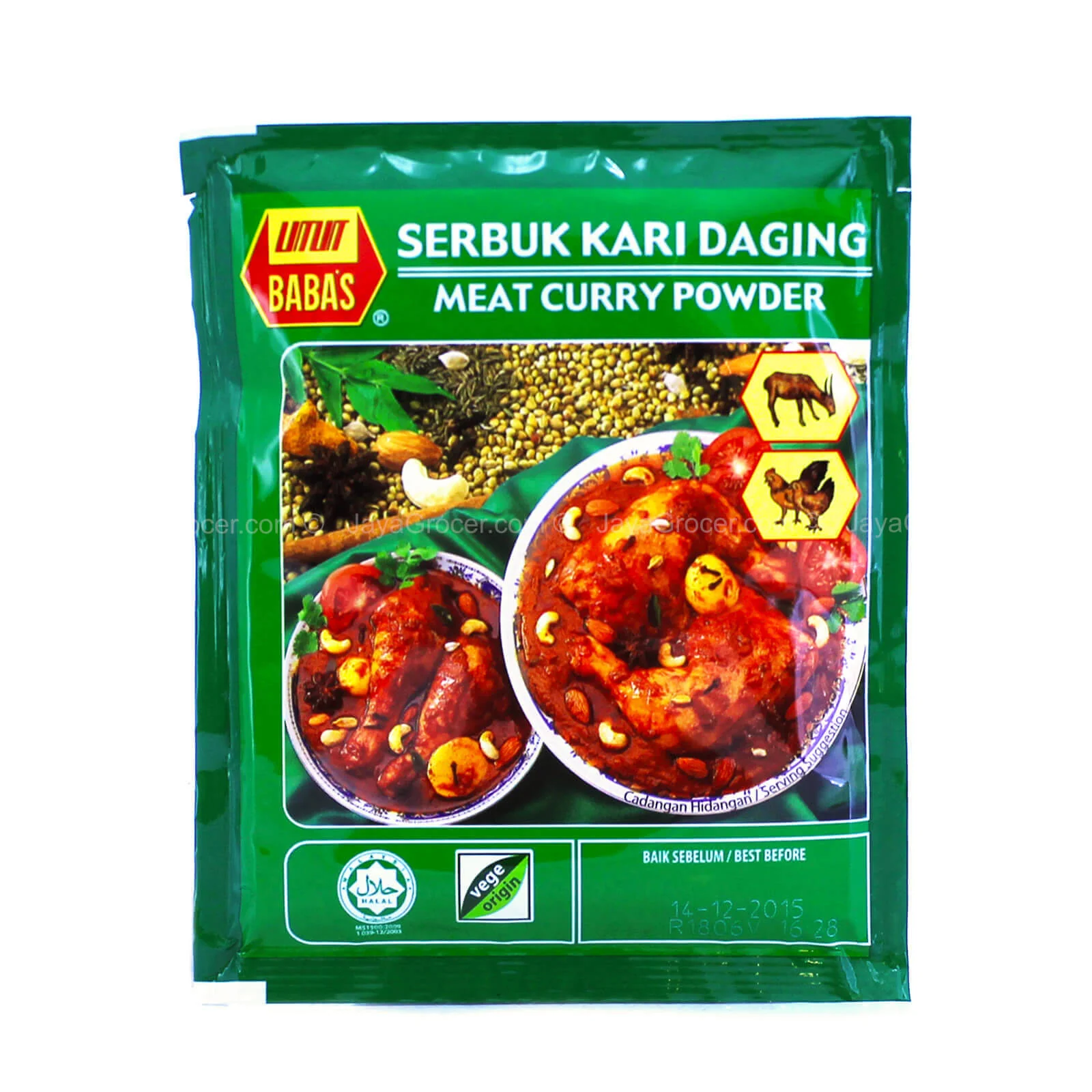 Babas Meat Curry Powder (Serbuk Kari Daging) 25g - Image 2