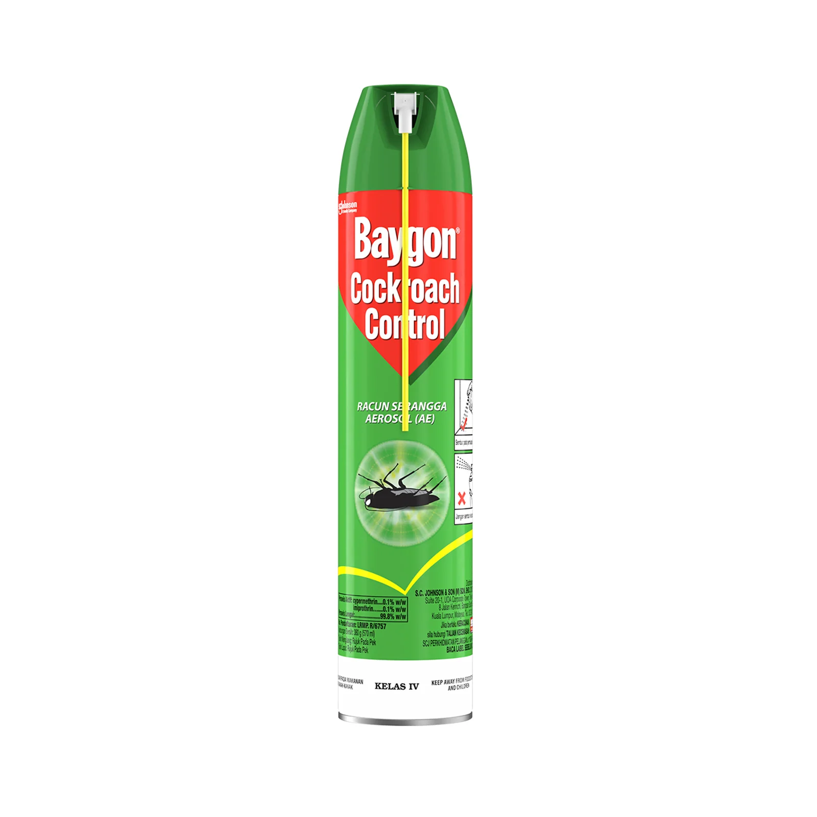 Baygon Cockcroach Control Aerosol Spray 570ml - Image 2