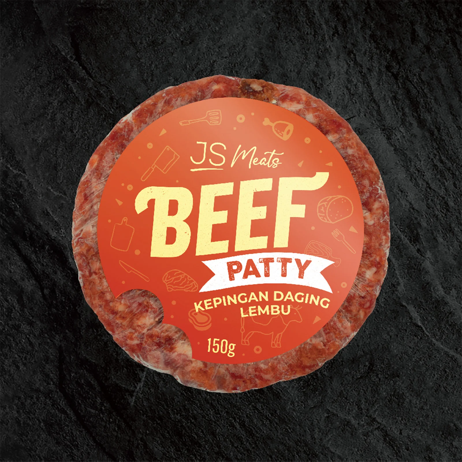 JS Meats Beef Patty 150g