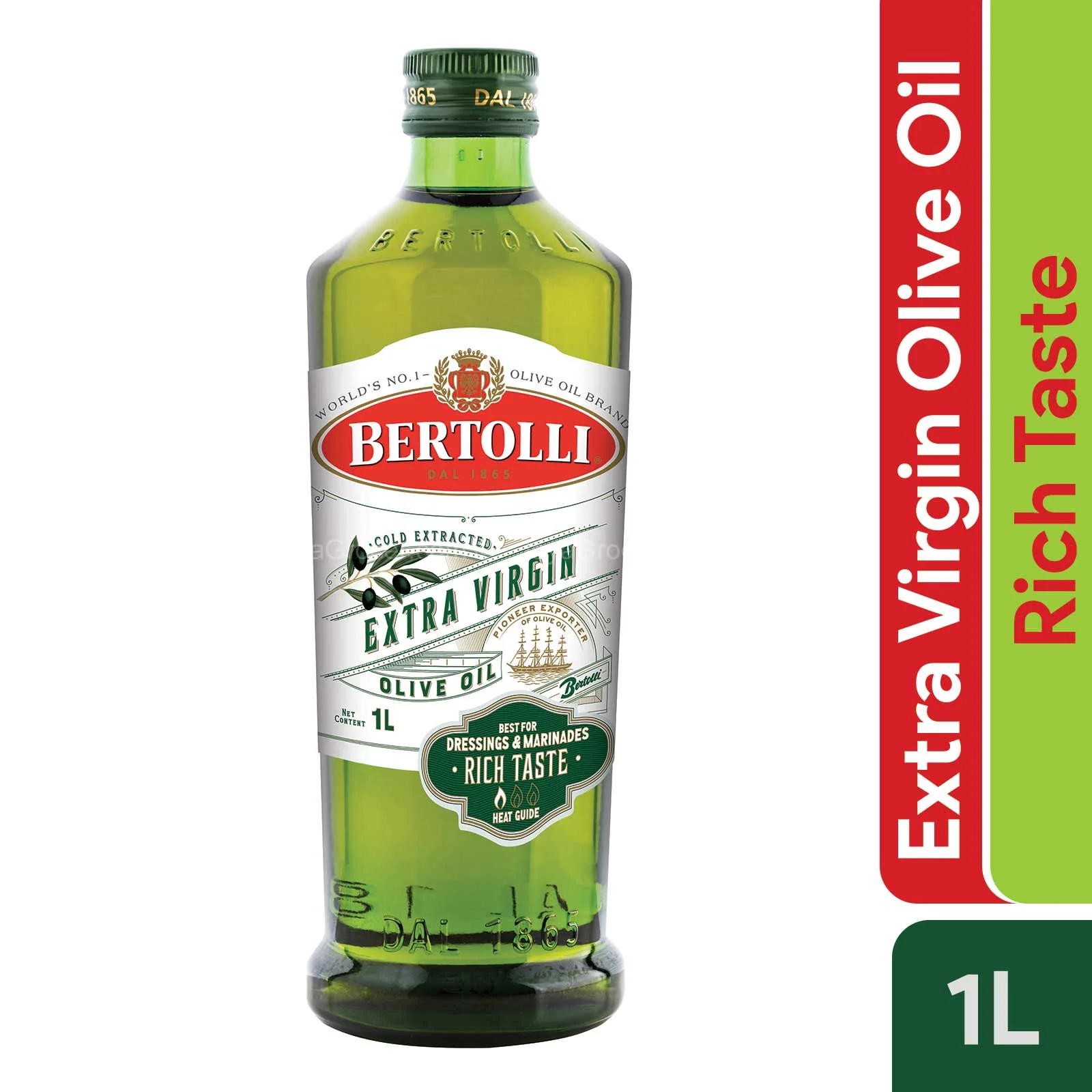 Bertolli Extra Virgin Olive Oil 1L - Image 2
