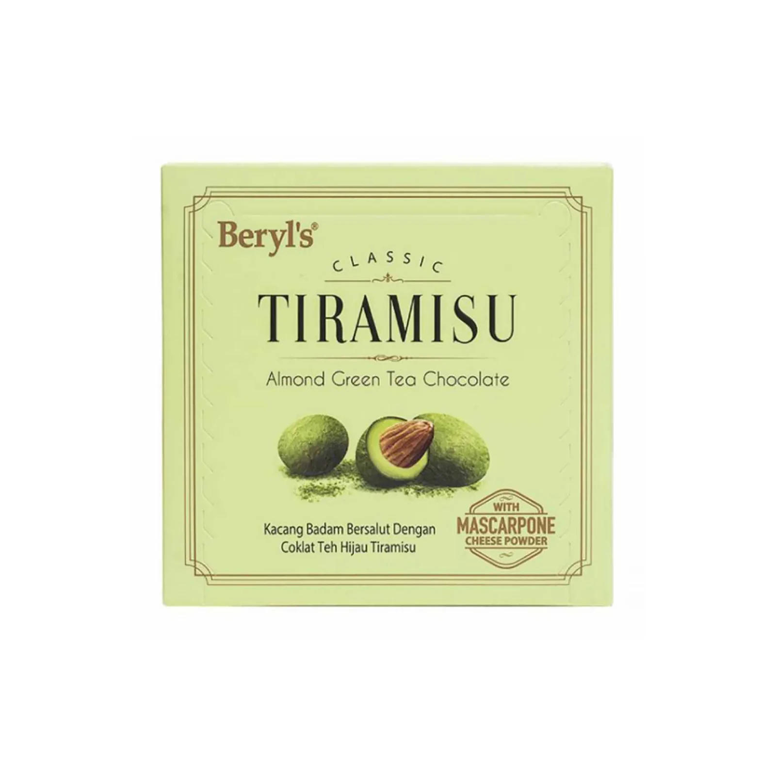 Beryls Classic Tiramisu Green Tea Almond 65g - Image 2