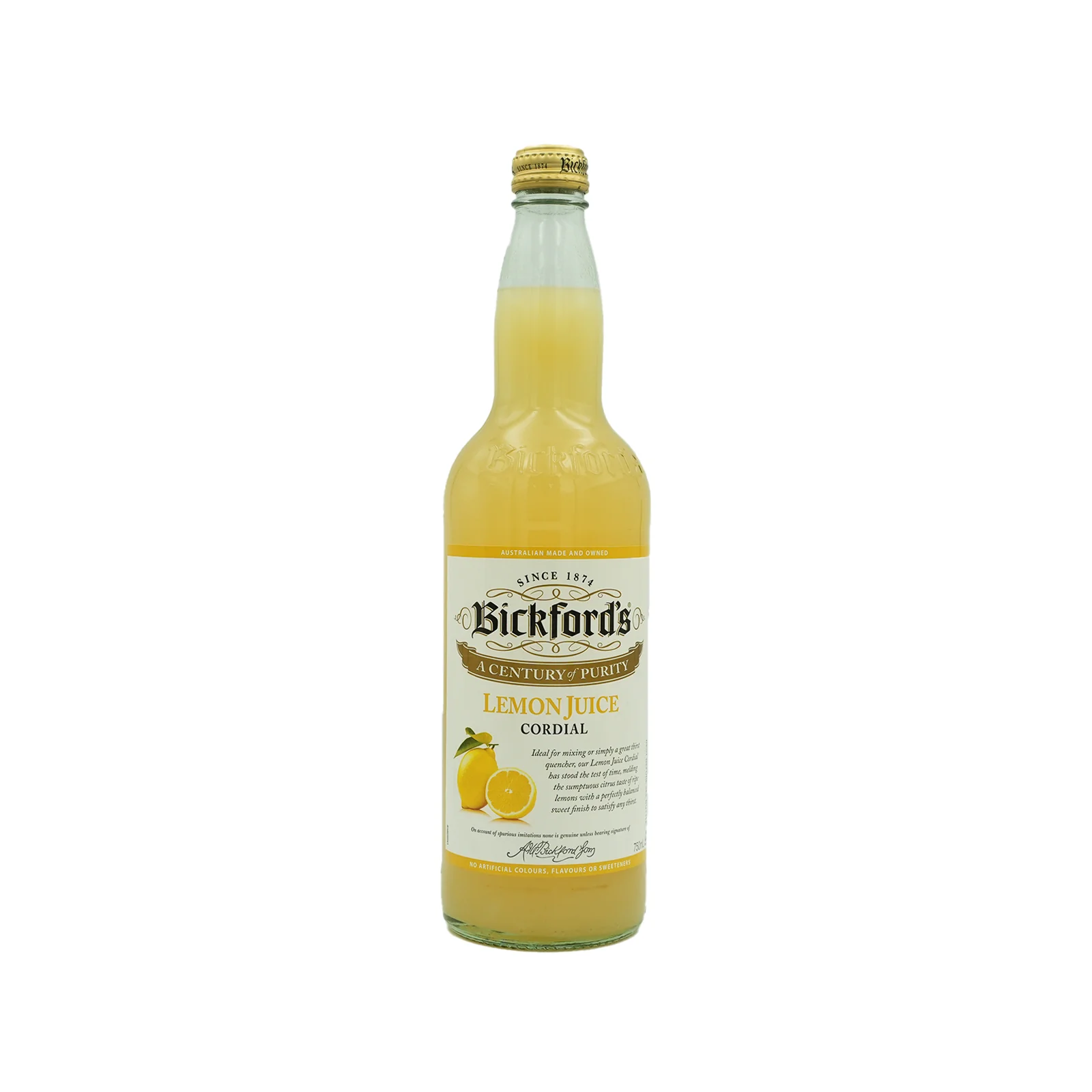 Bickfords Lemon Juice Cordial 750ml - Image 2