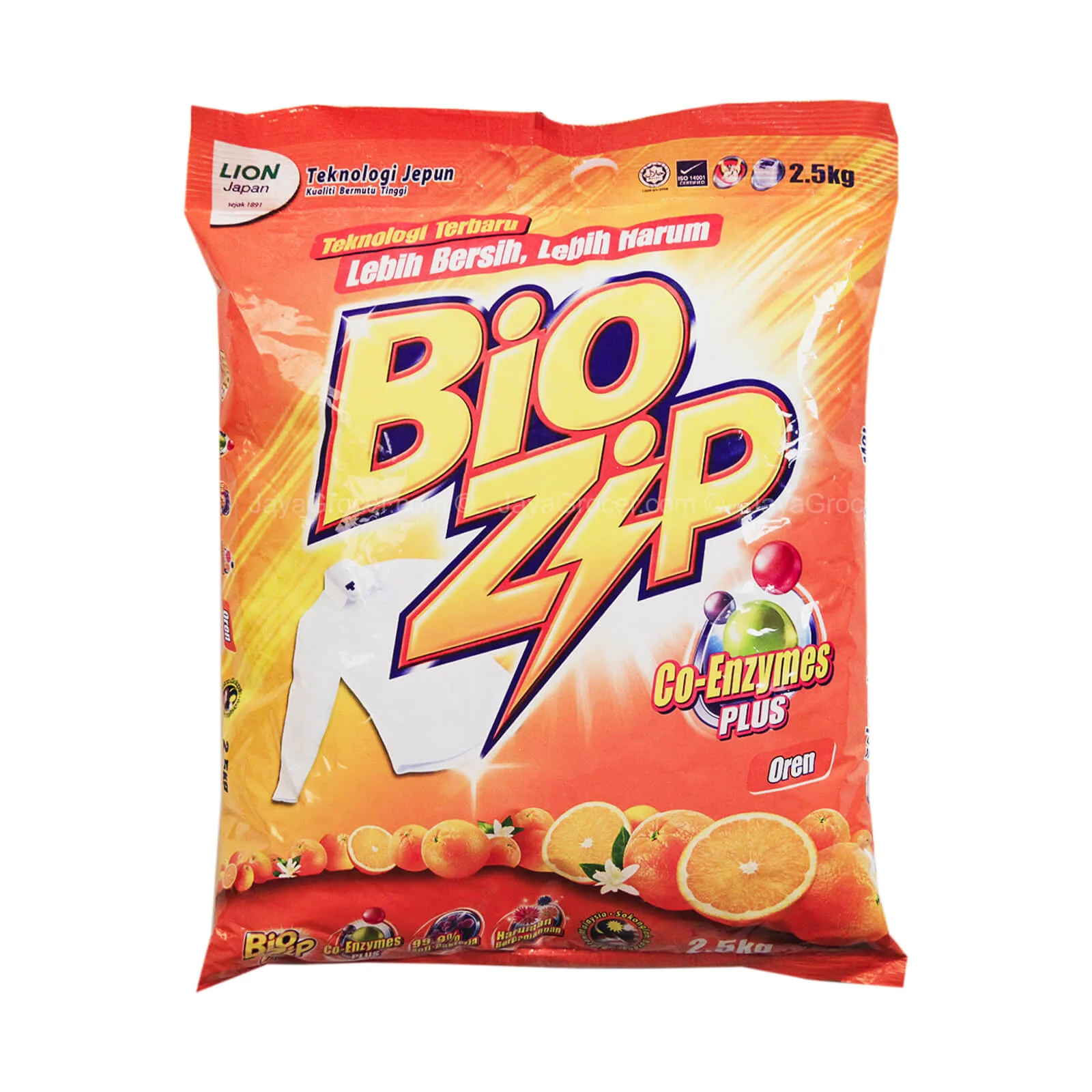 BioZip Orange Detergent Powder 2.3kg - Image 2