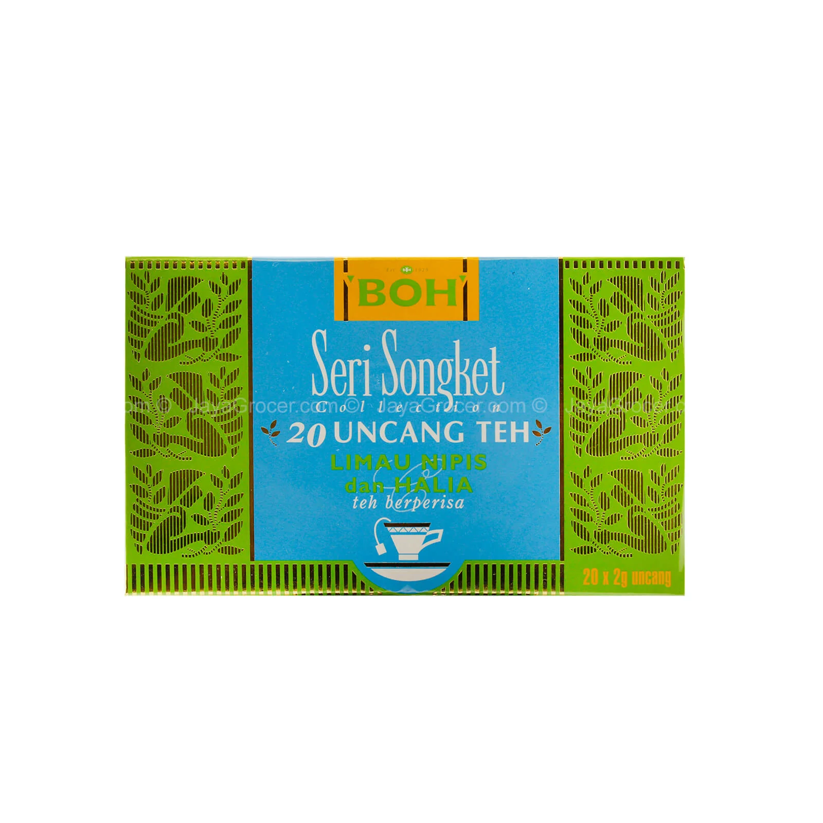 Boh Seri Songket Lime with Ginger Tea Bags 20pcs/pack - Image 2