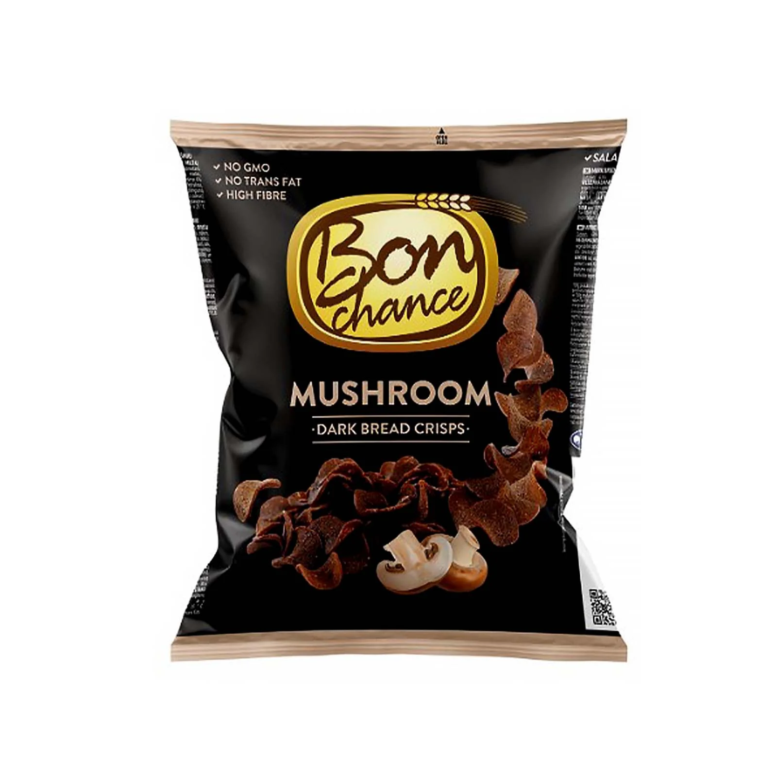 Bon Chance Mushroom Dark Bread Crisps 120g - Image 2
