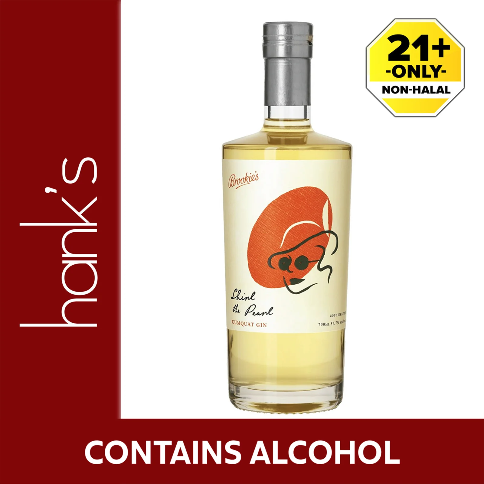 Brookie's Shirl The Pearl Cumquat Gin 700ml - Image 2