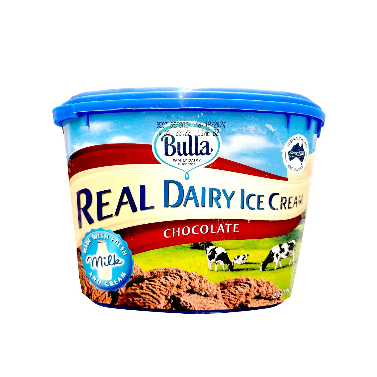 Bulla Real Dairy Chocolate Ice Cream 2L - Image 2