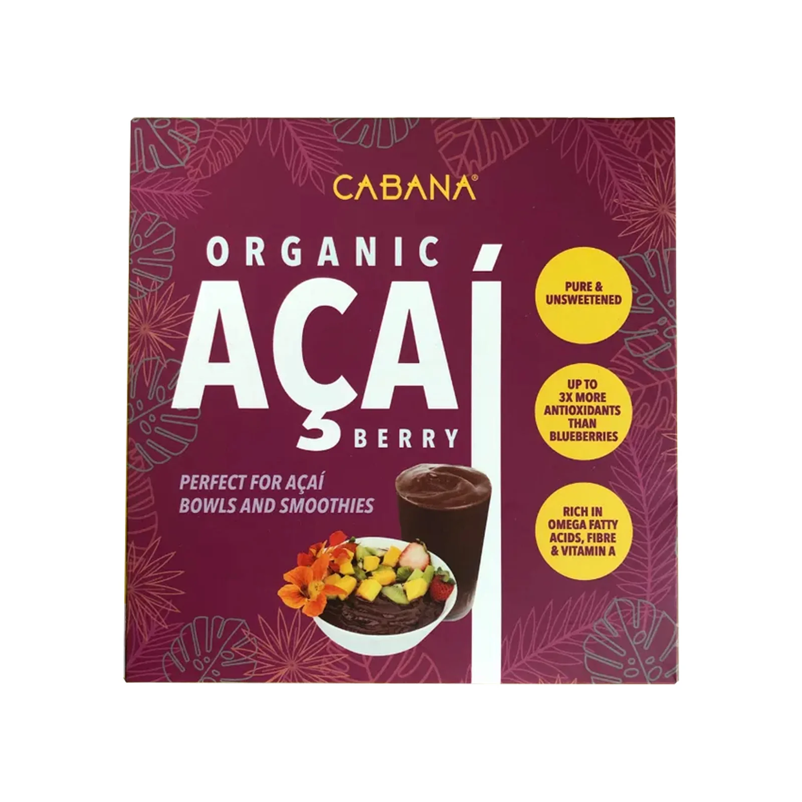 CABANA ORGANIC ACAI BERRY 4X100G - Image 2