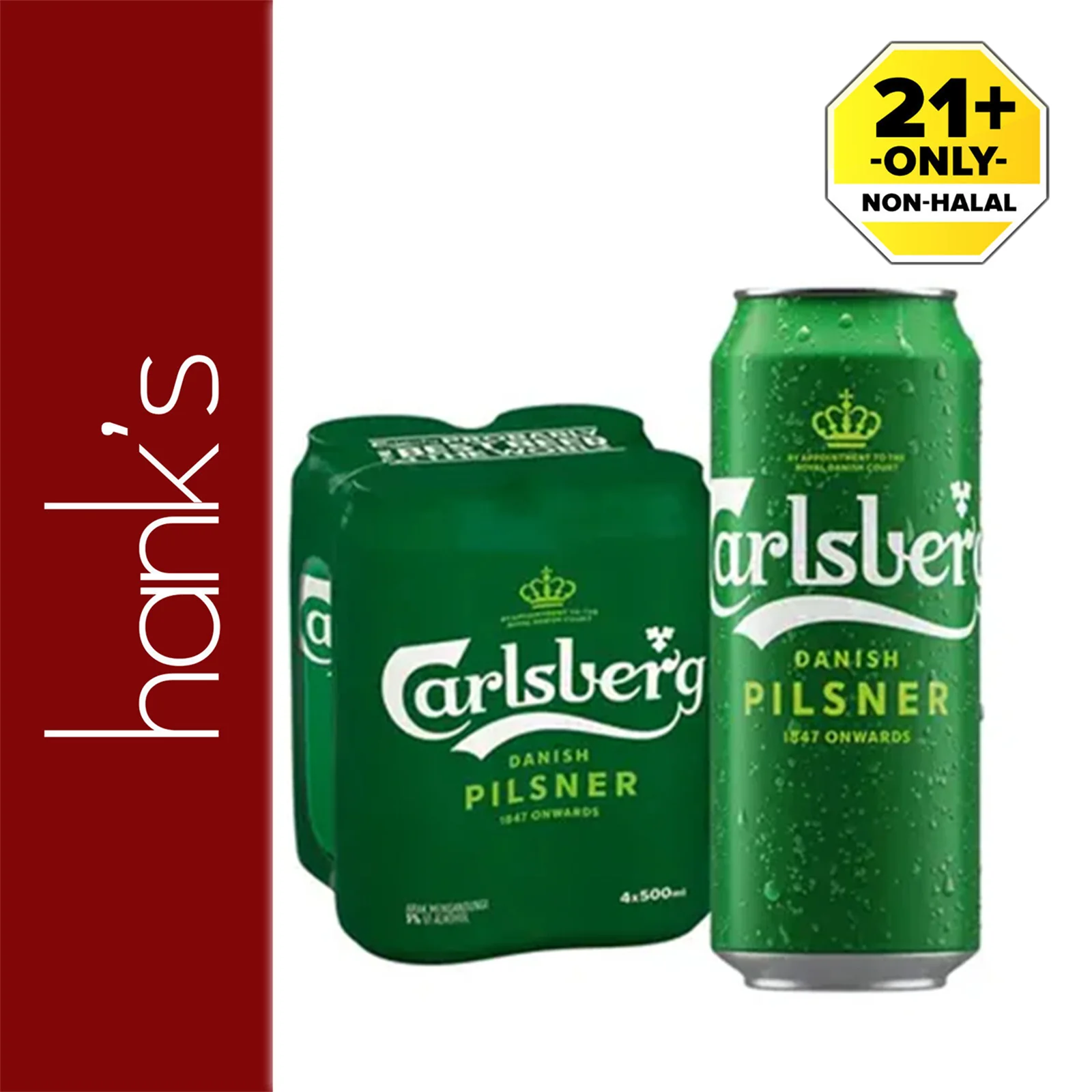 Carlsberg Green Label Beer (Can) 500ml - Image 2