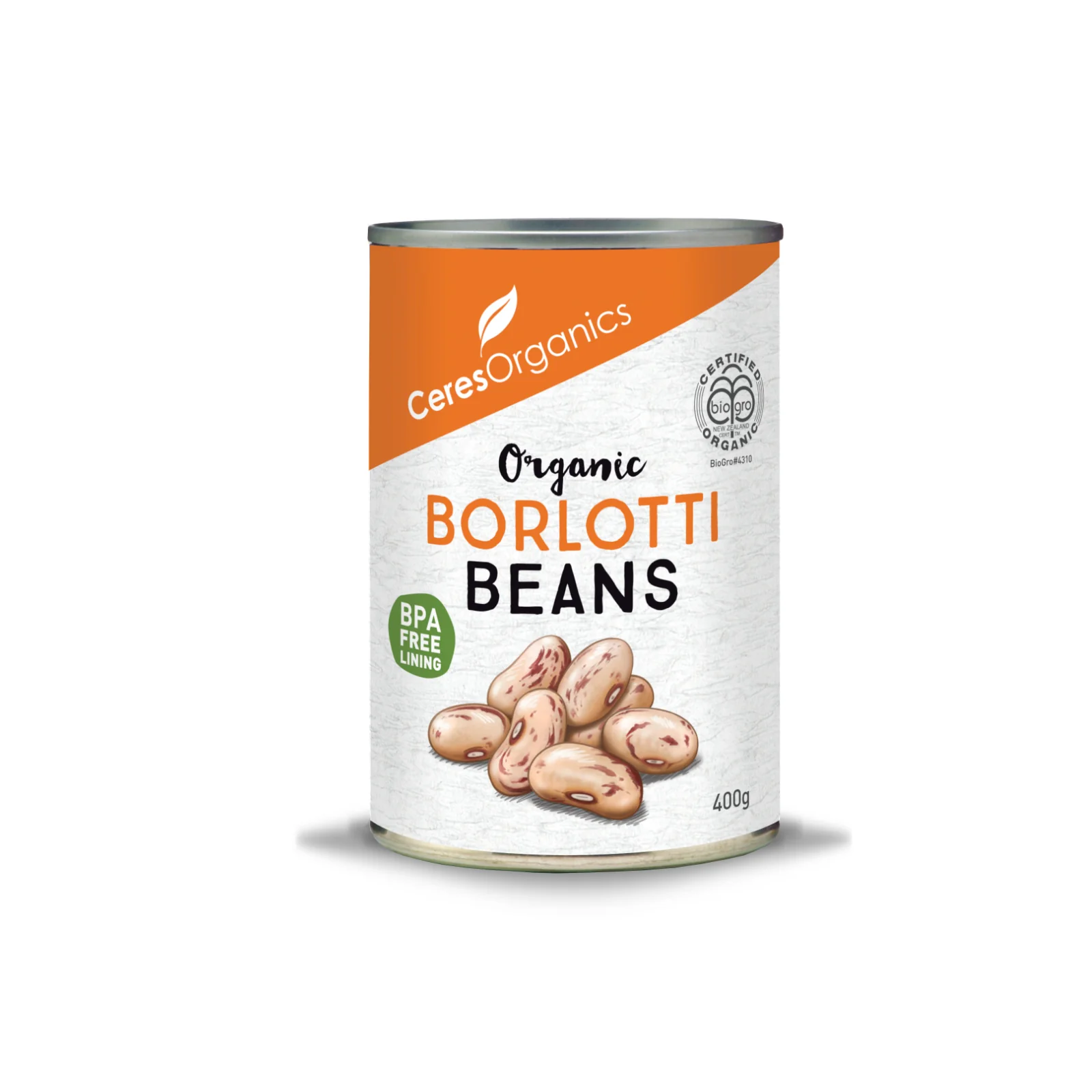 Ceres Organics Borlotti Beans 400g - Image 2