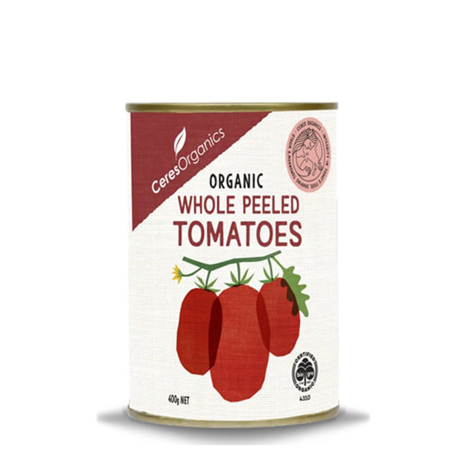 Ceres Organic Whole Peel Tomato 400g - Image 2