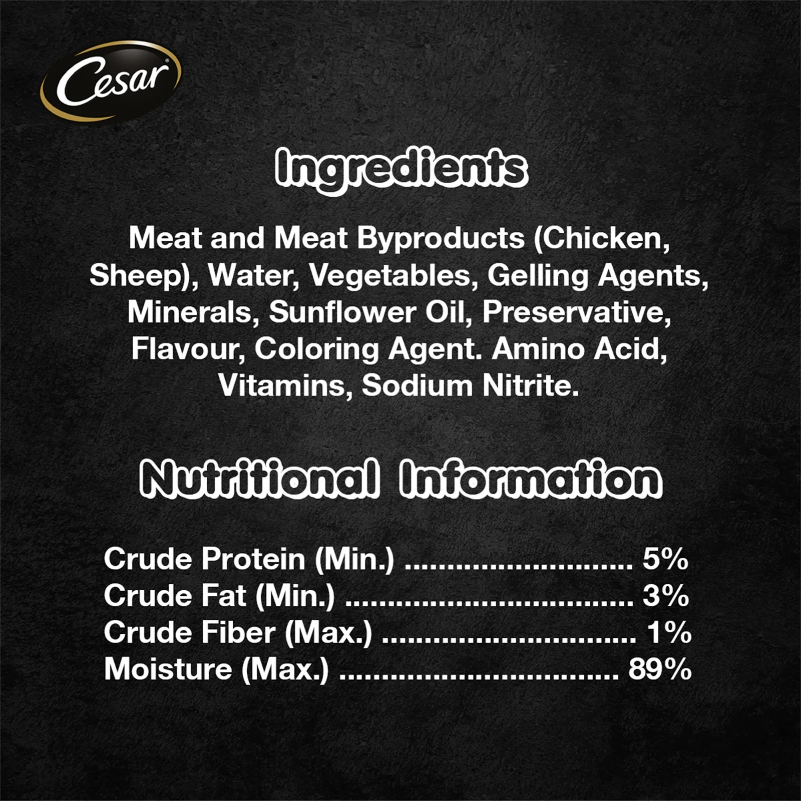 Cesar Dog Food (Tender Lamb with Country Vegetables) 100g - Image 3