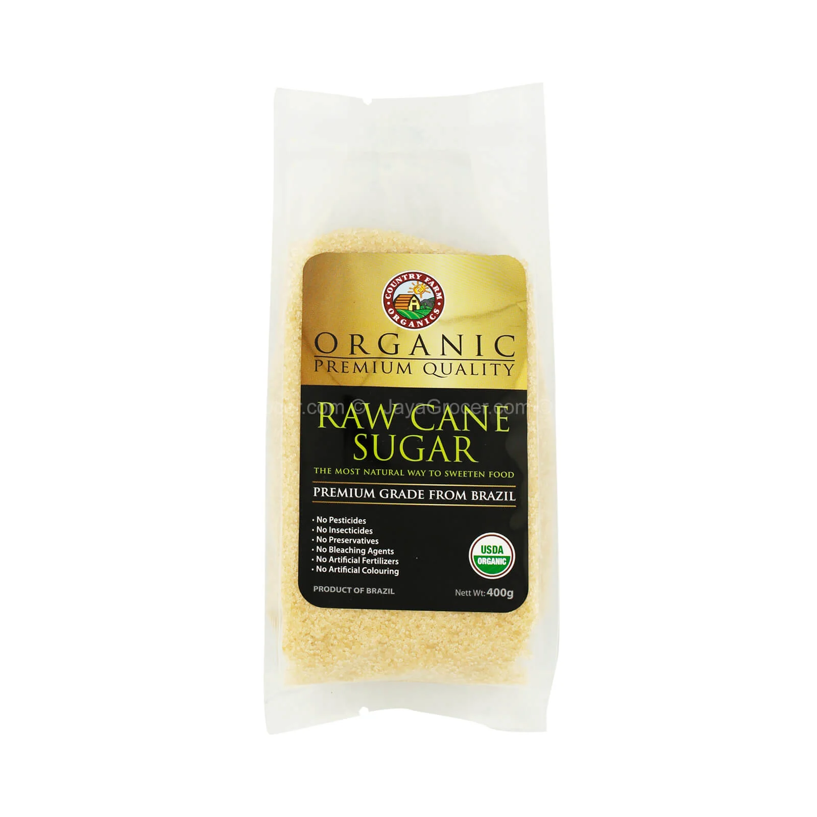 Country Farm Organic Raw Cane Sugar 400g - Image 2