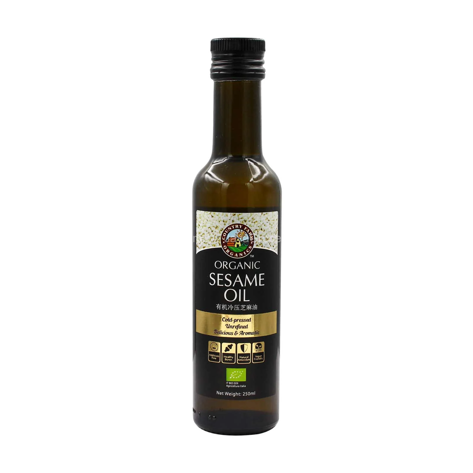 Country Farm Organic Sesame Oil 250ml - Image 2