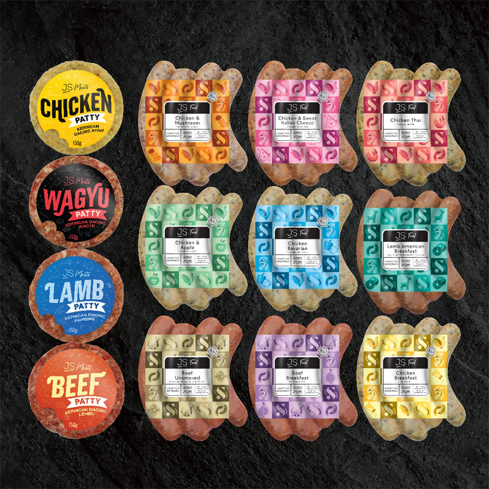JS Meats Chicken Breakfast Sausage 4pcs/pack - Image 3