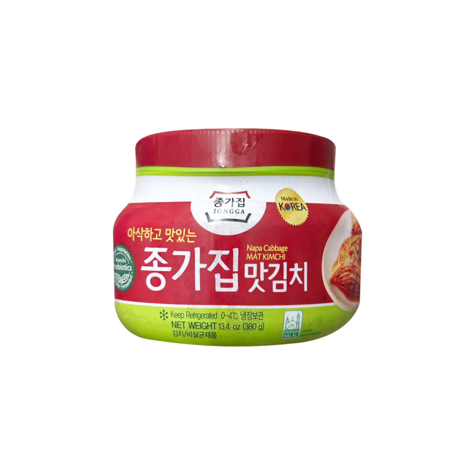 Jongga Mat Cabbage Kimchi (Cut Cabbage Kimchi) 380g - Image 2