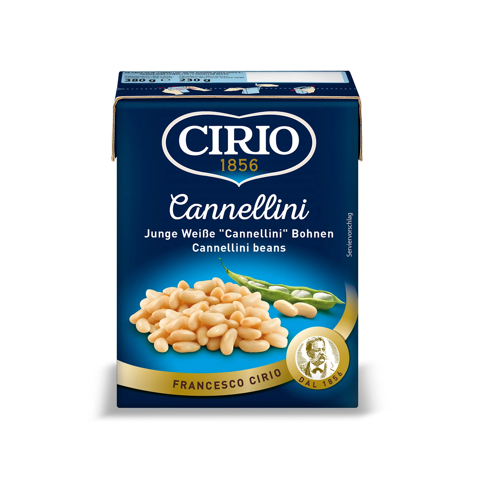 Cirio Cannellini Bean Tetra Pack 380g - Image 2