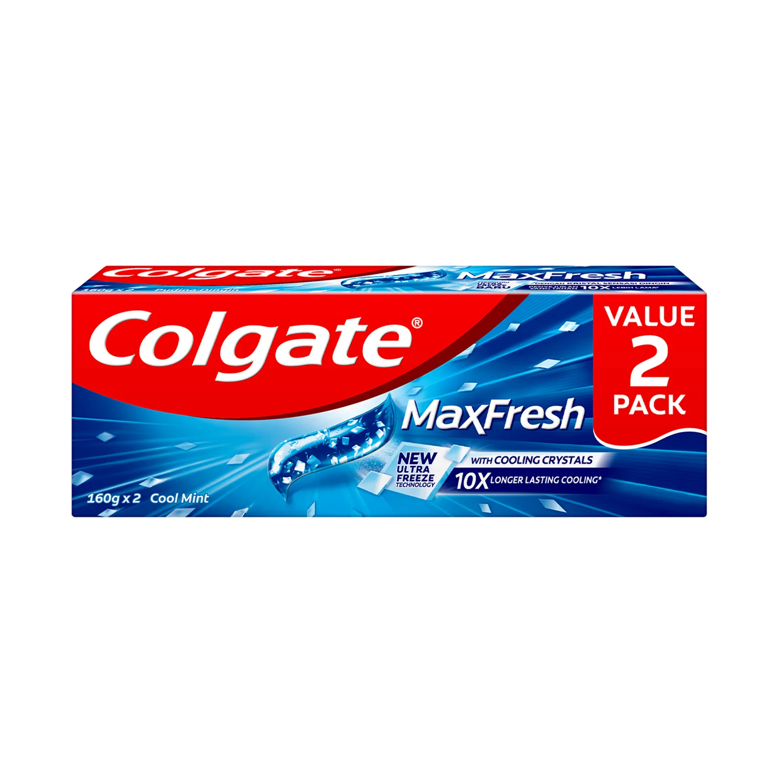 Colgate Max Fresh Cool Mint Toothpaste 160g x 2 - Image 2