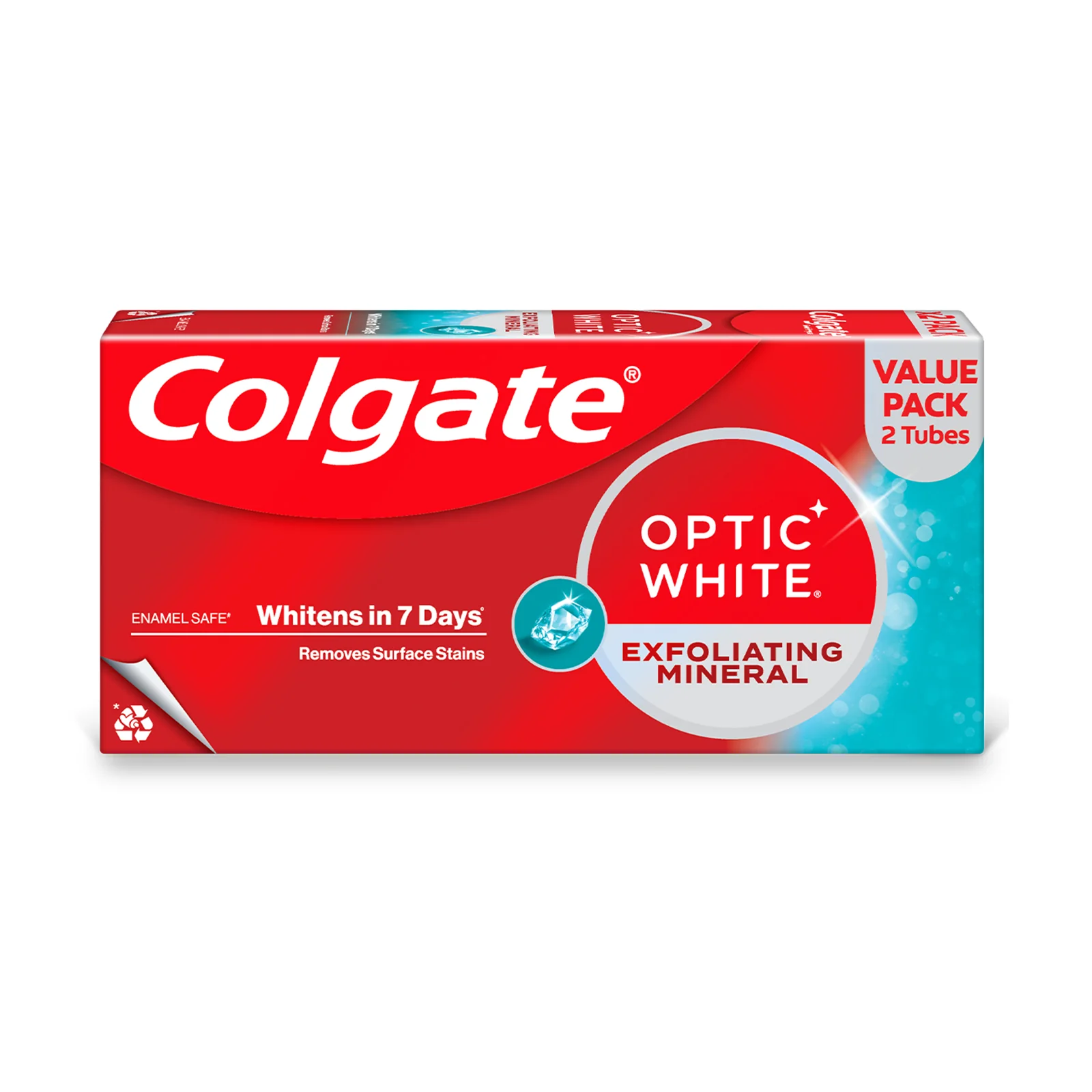 Colgate Optic White Plus Shine 100g x 2 - Image 2