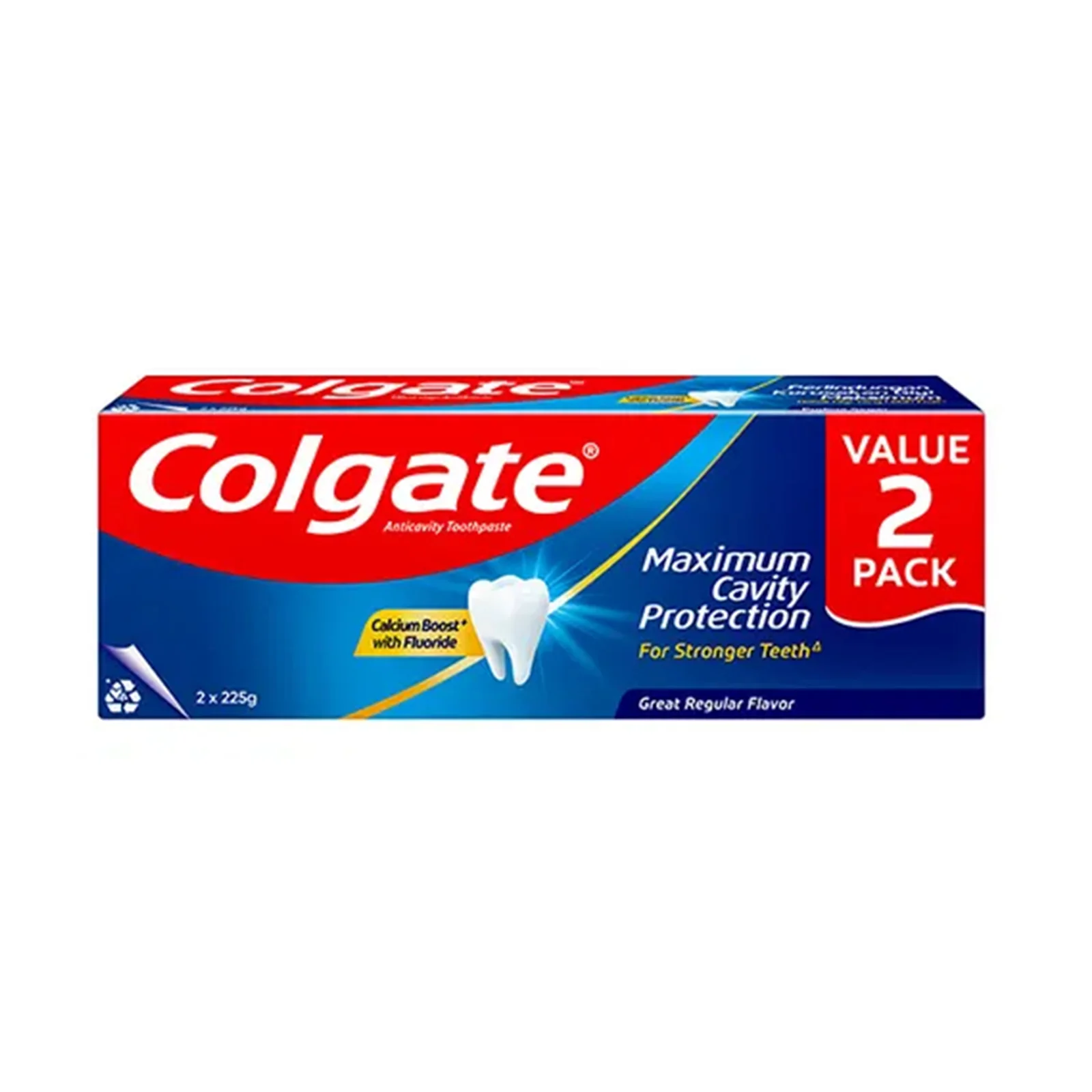 Colgate Maximum Cavity Protection Anticavity Toothpaste 225g x 2 - Image 2