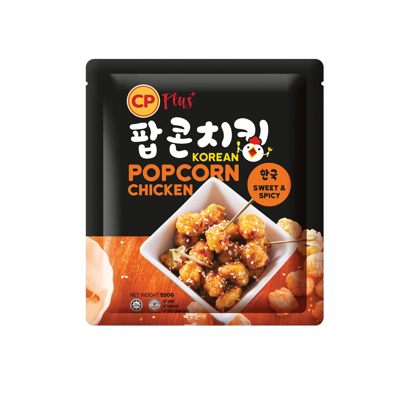 CP Plus Korean Popcorn Chicken Sweet & Spicy Flavour 550g - Image 2