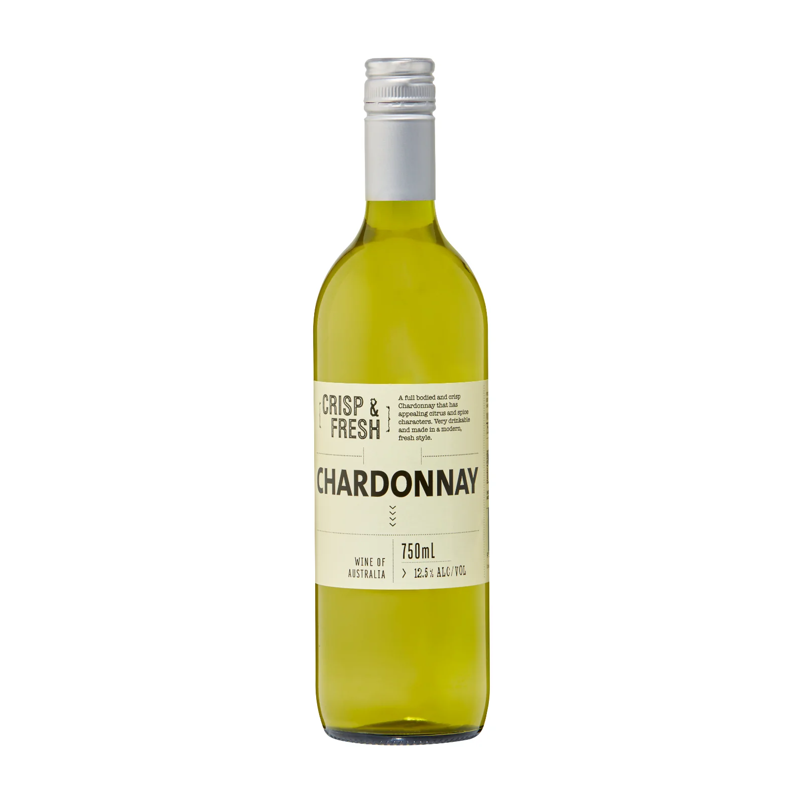 Cleanskin Crisp And Fresh Chardonnay 750ml - Image 2