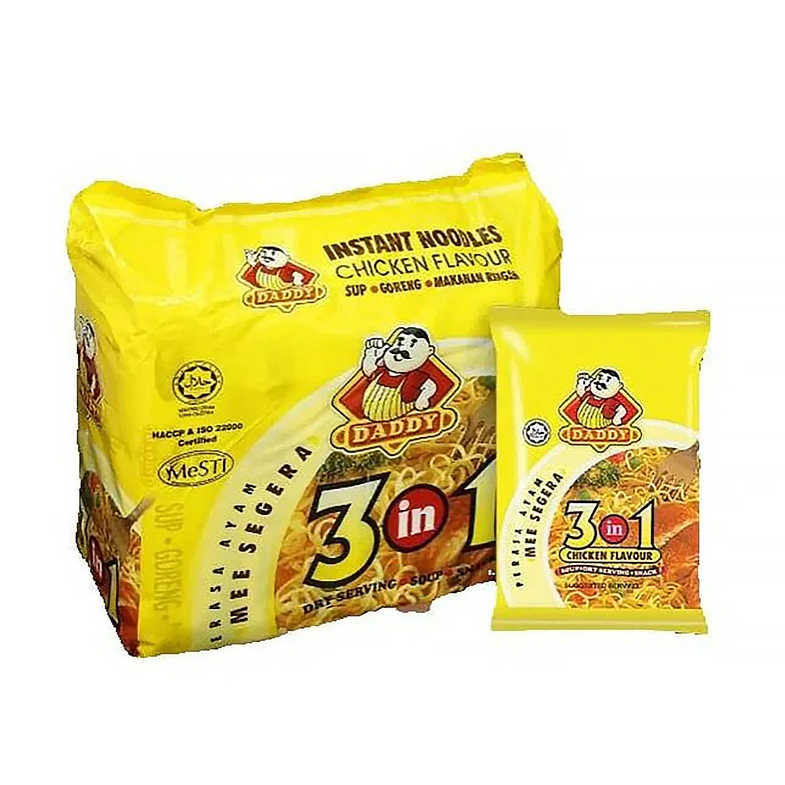 Daddy Mee 3 in 1 Chicken Noodle 80g x 5 - Image 2