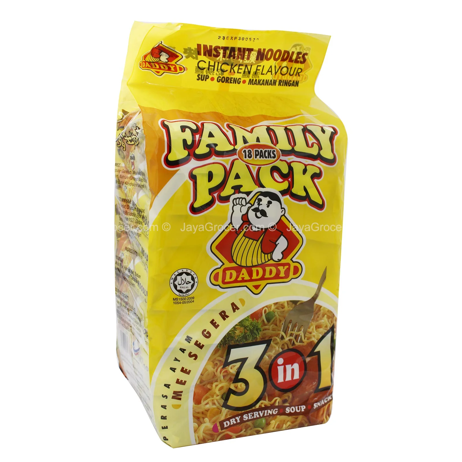 Daddy 3 in 1 Chicken Flavour Instant Noodle 80g x 18 - Image 2
