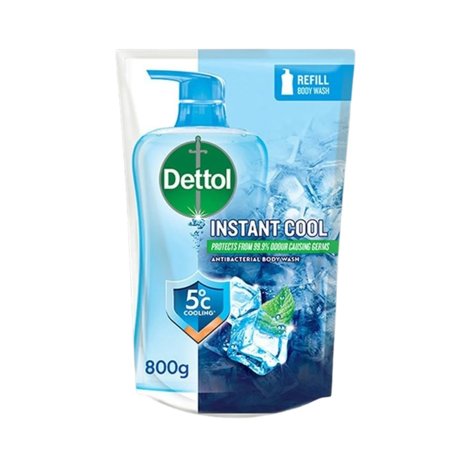 Dettol Shower Gel Cool 800g - Image 2