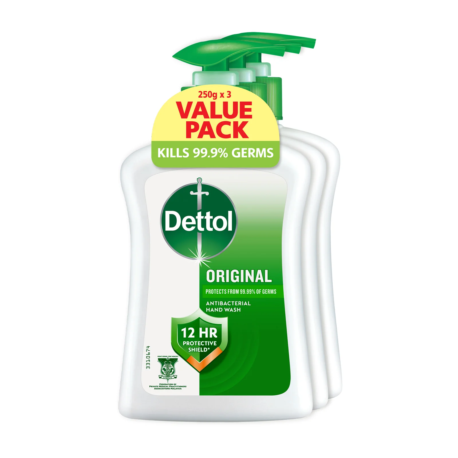 Dettol Liquid Handwash Original Value Pack 250ml x 3 - Image 2