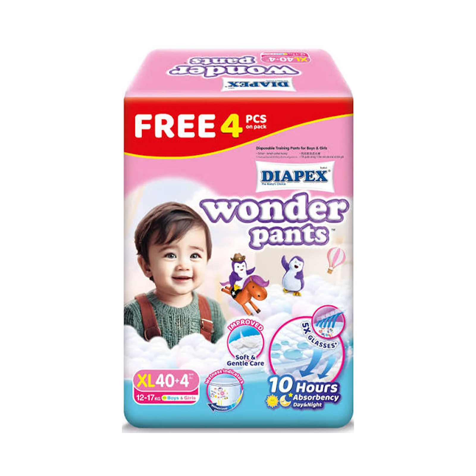 Diapex Wonder Pants Diapers (Extra Large) 40pcs/pack - Image 2
