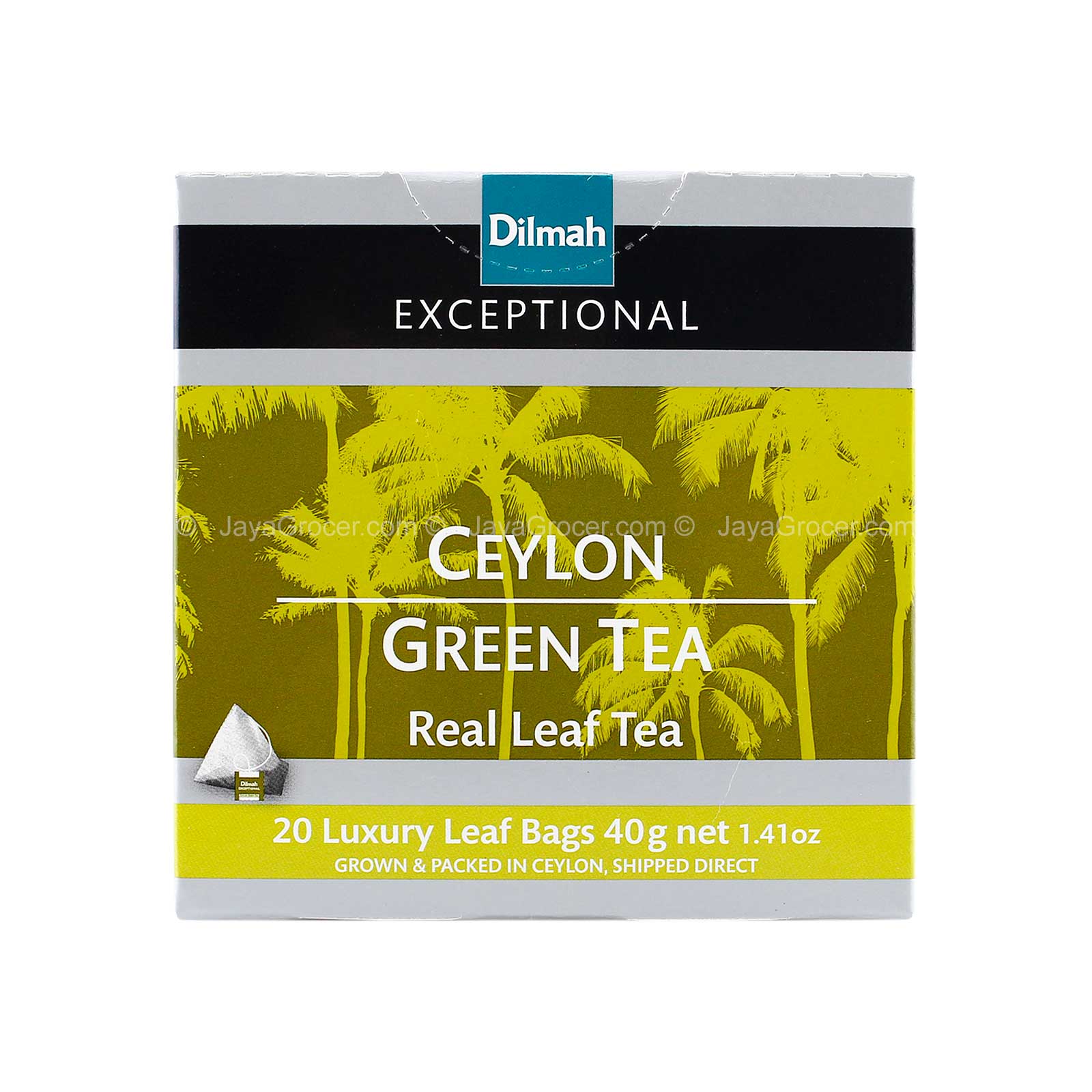 Dilmah Exceptional Real Leaf Ceylon Green Tea 40g - Image 2