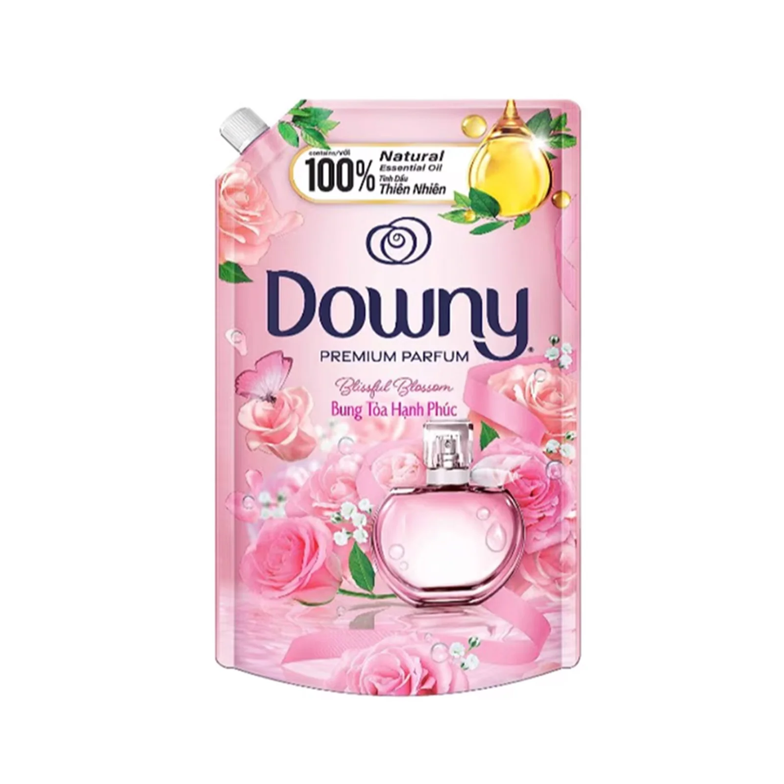 Downy Blissful Blossom Fabric Concentrated Fabric Softener 1.35L - Image 2
