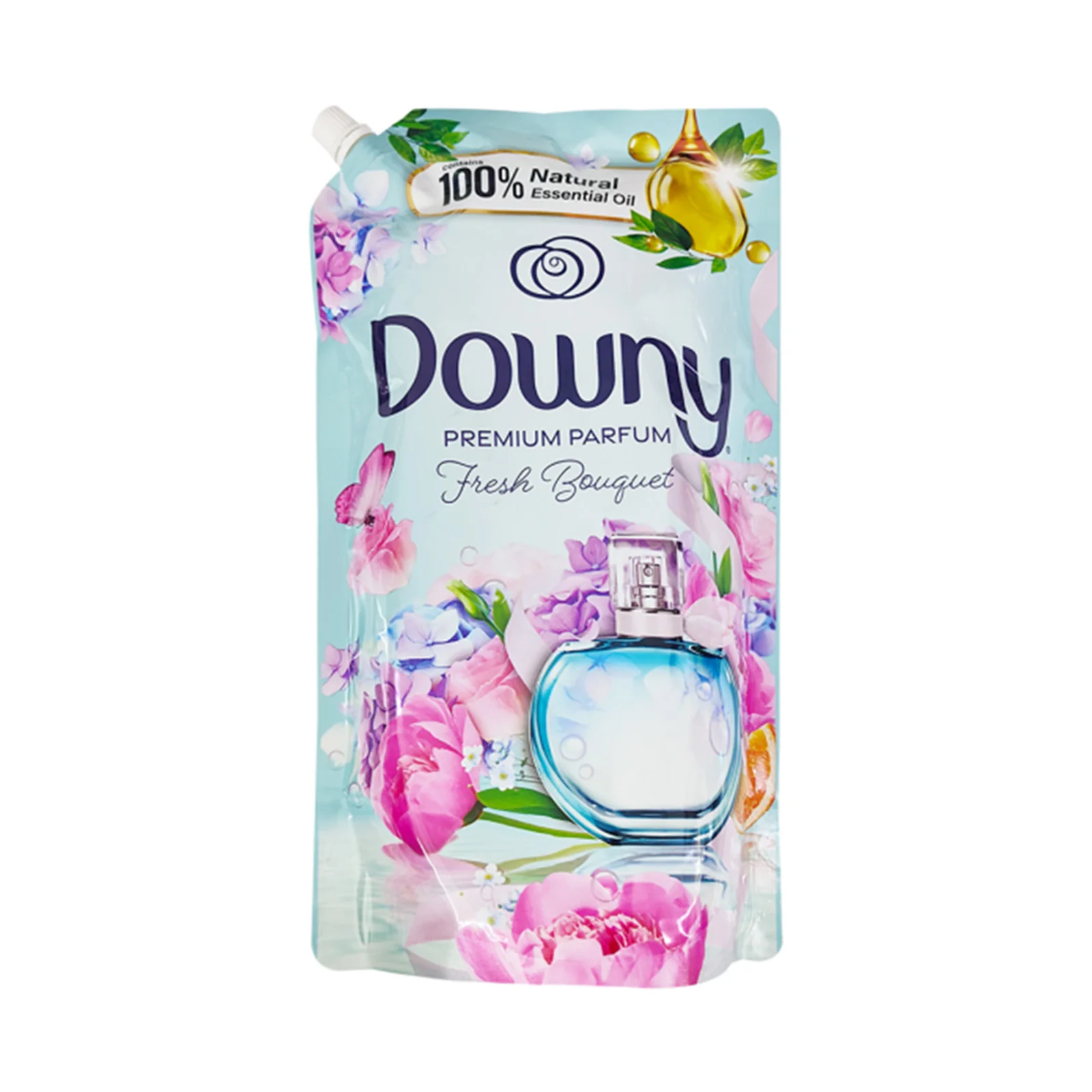 Downy Fresh Bouquet Concentrated Fabric Softener Refill 1.35L - Image 2