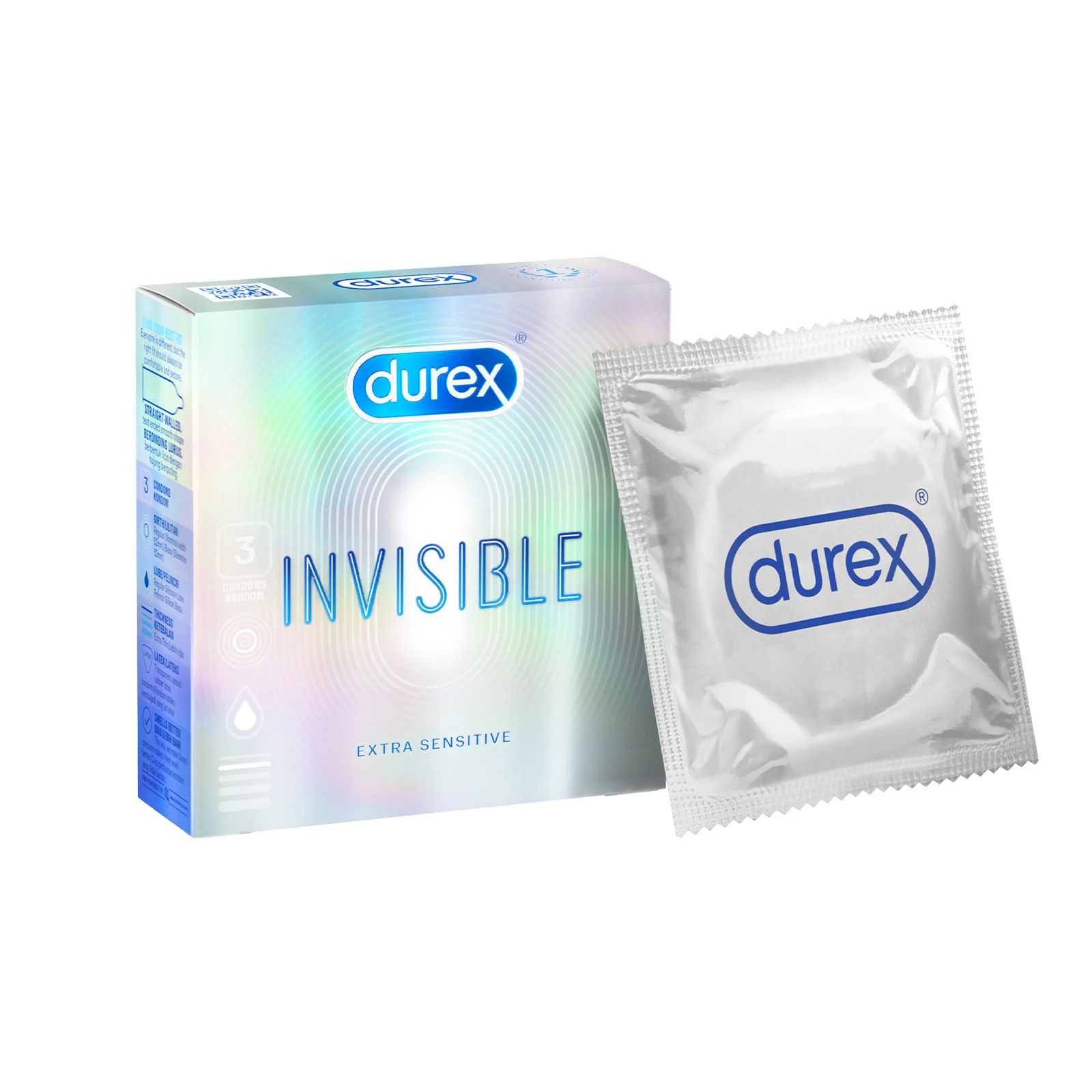 Durex Invisible Extra Sensitive Condoms 3pcs/pack - Image 2