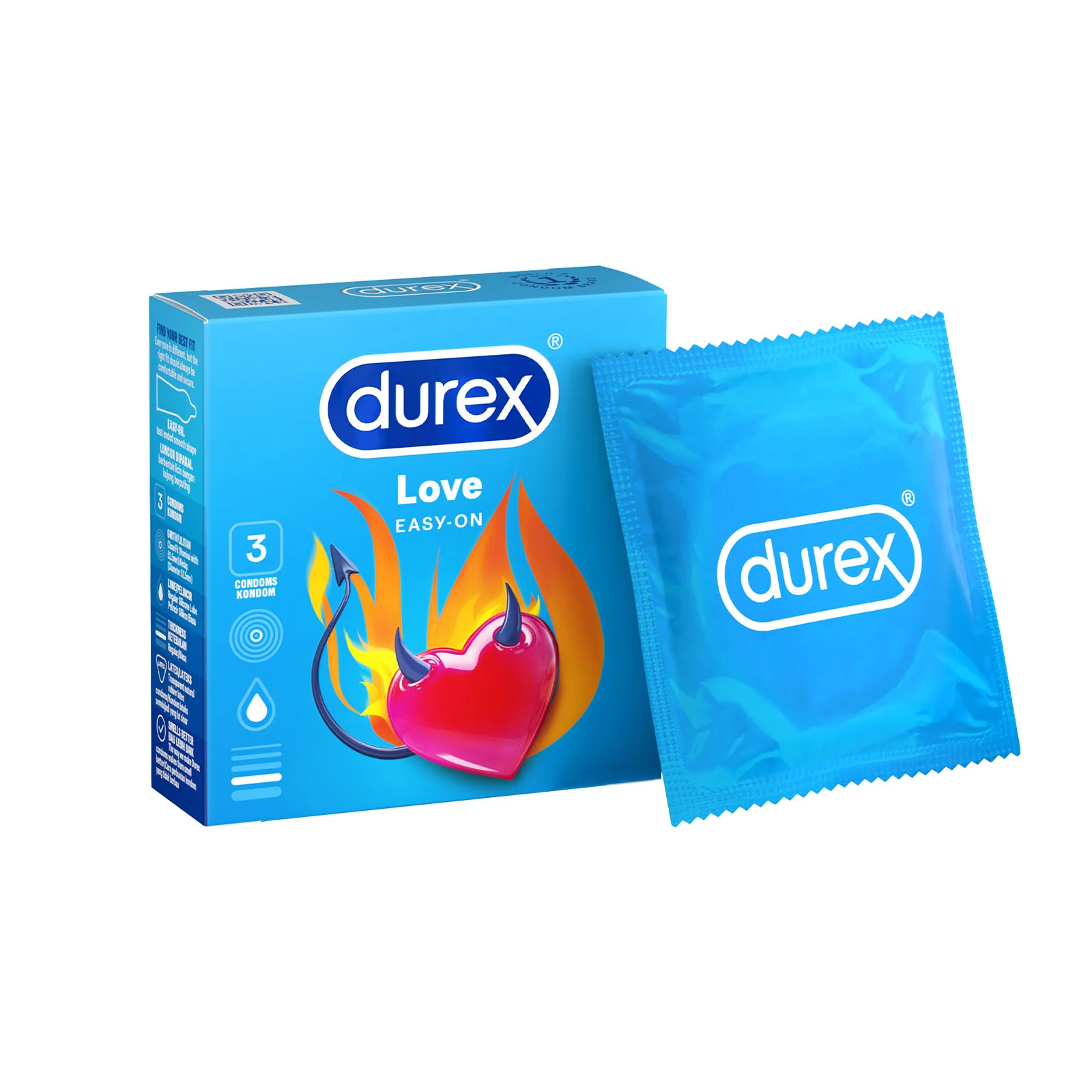 Durex Love Condoms 3pcs/pack - Image 2