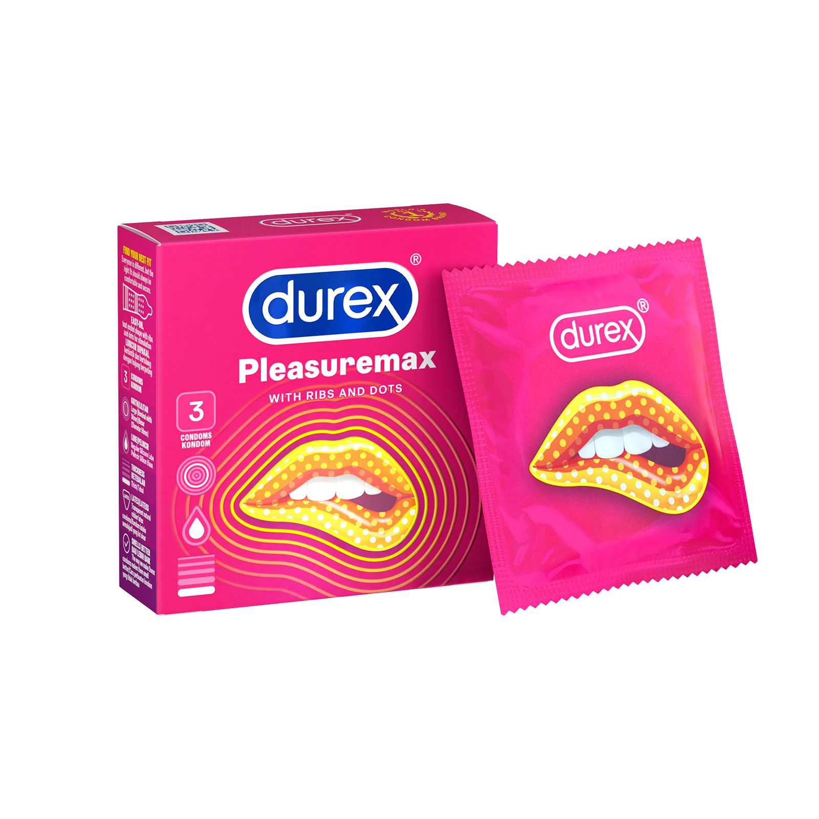 Durex Pleasuremax Condoms 3pcs/pack - Image 2