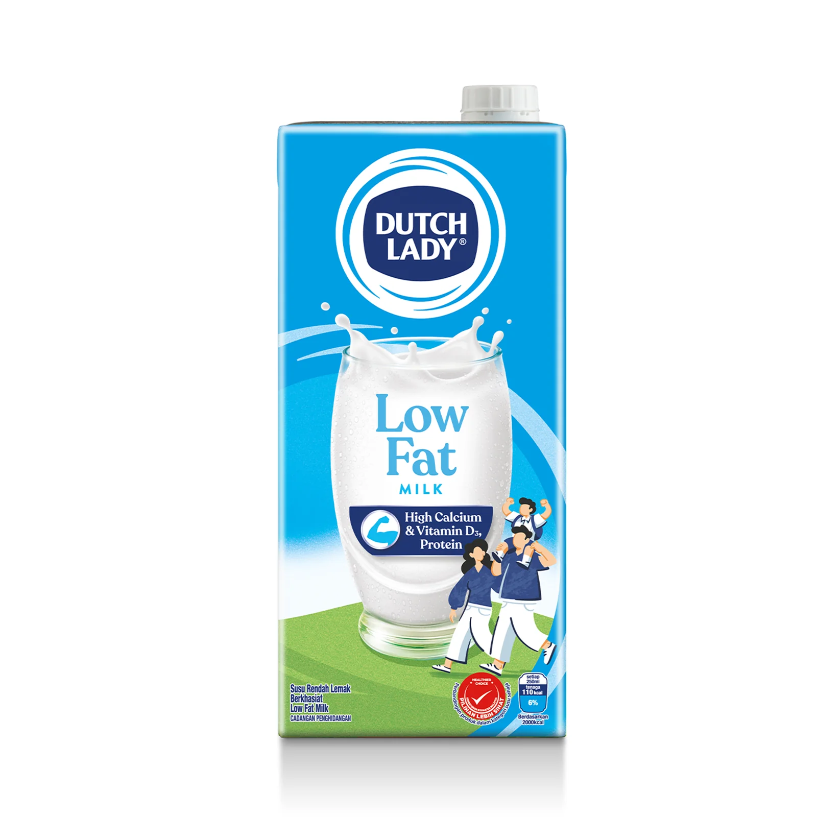 Dutch Lady Low Fat UHT Milk 1L - Image 3
